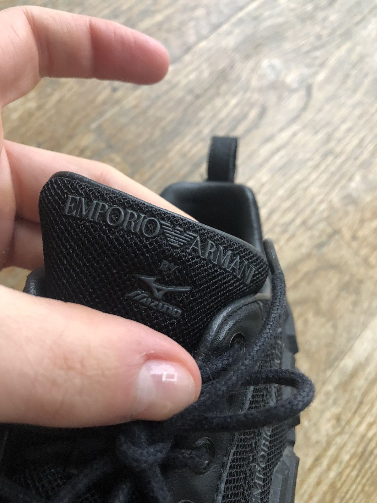 Emporio Armani × Giorgio Armani EMPORIO ARMANI by MIZUNO RARE VINTAGE SNEAKER SHOES Size US 5 / IT 35 - 4 Thumbnail