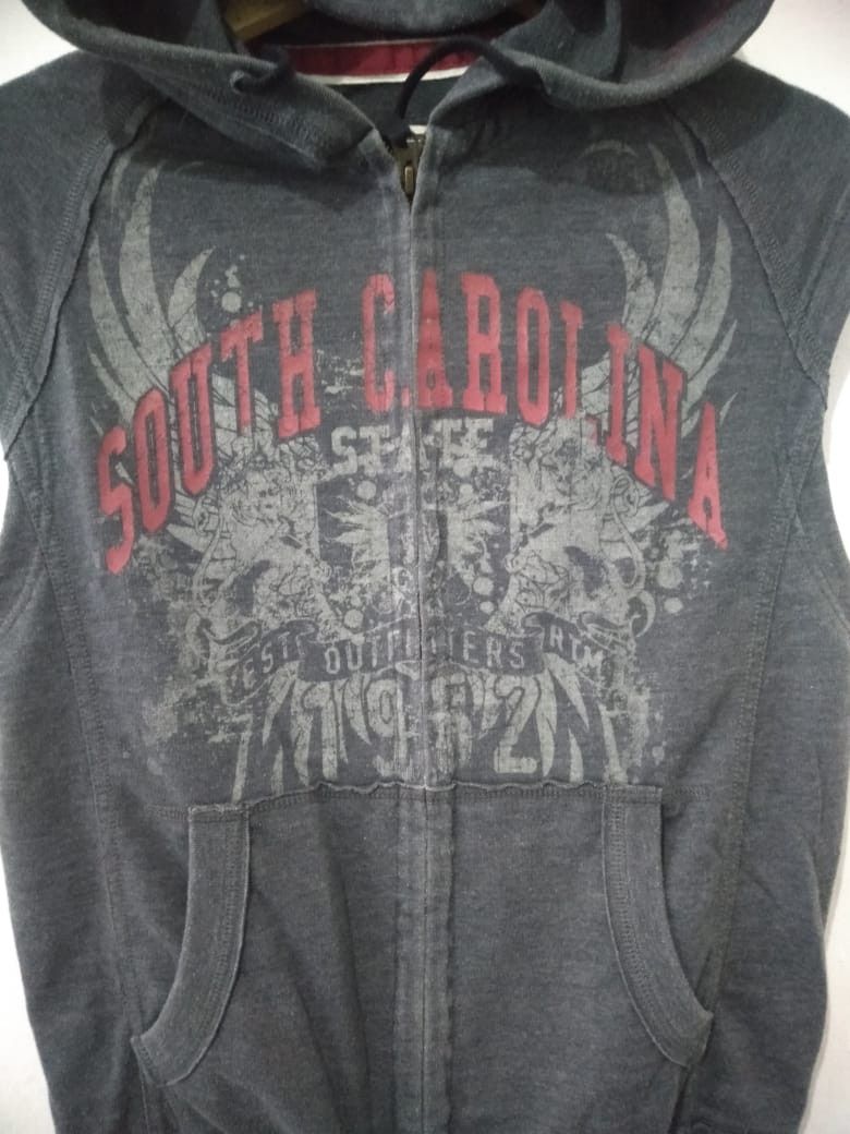 If Six Was Nine × Japanese Brand × Le Grande Bleu (L.G.B.) DISTRESSED TRIBAL FUR CROSS ZIP HOODIE LGB STYLE Size US M / EU 48-50 / 2 - 4 Thumbnail