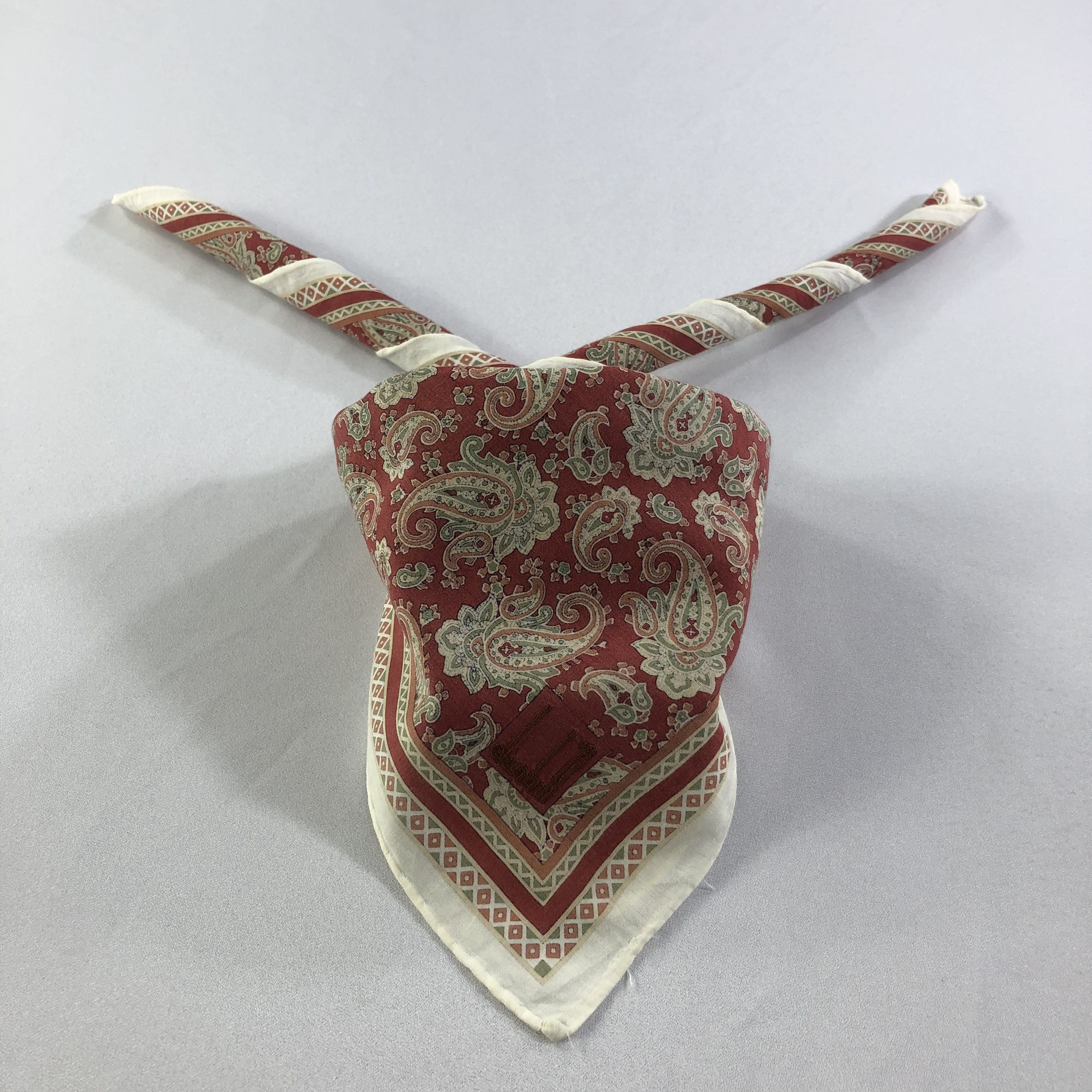 Alfred Dunhill Dunhill Paisley Handkerchief Neckerchief Bandana H2044 Size ONE SIZE - 3 Thumbnail