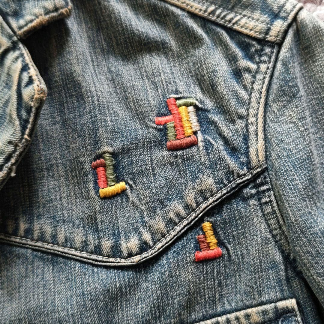 Kapital KAPITAL Denim Jacket Studded Embroidered Japan Made Vintage Size US S / EU 44-46 / 1 - 7 Thumbnail
