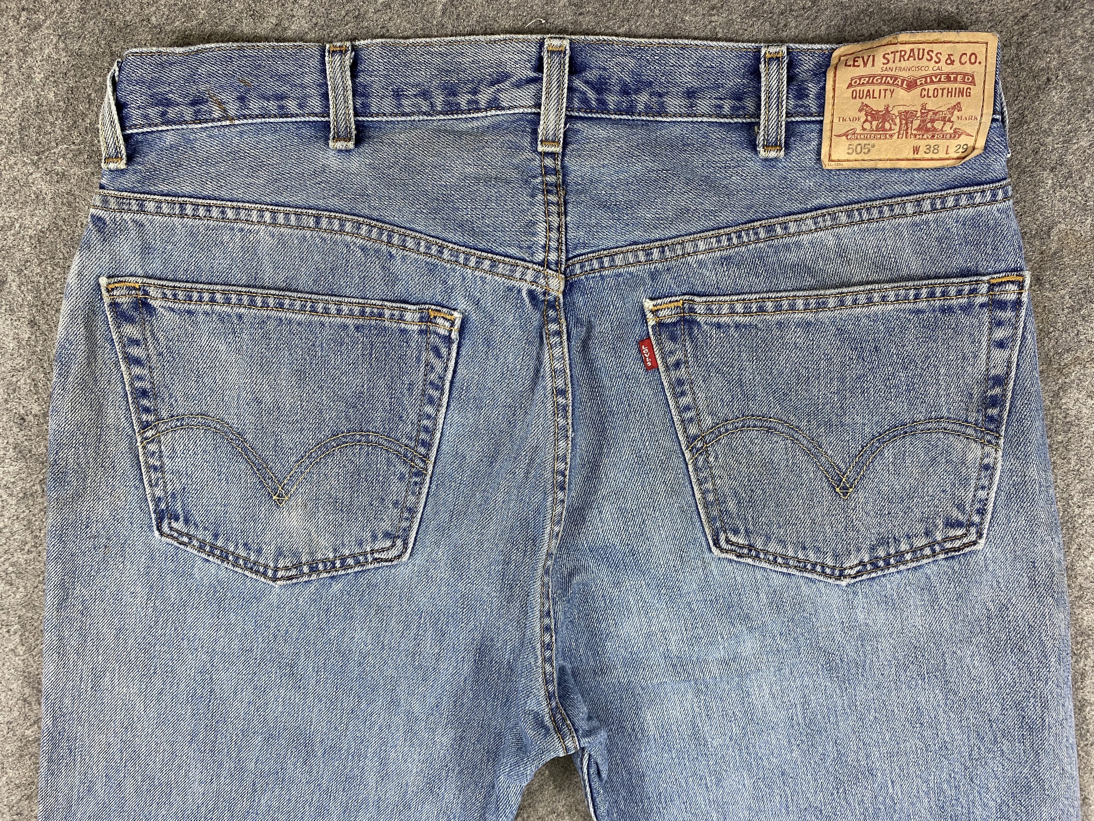 Levi's Dirty Blue Vintage Levi's 505 Jeans 38x28.5 Denim -JN2180 Size US 38 / EU 54 - 4 Thumbnail