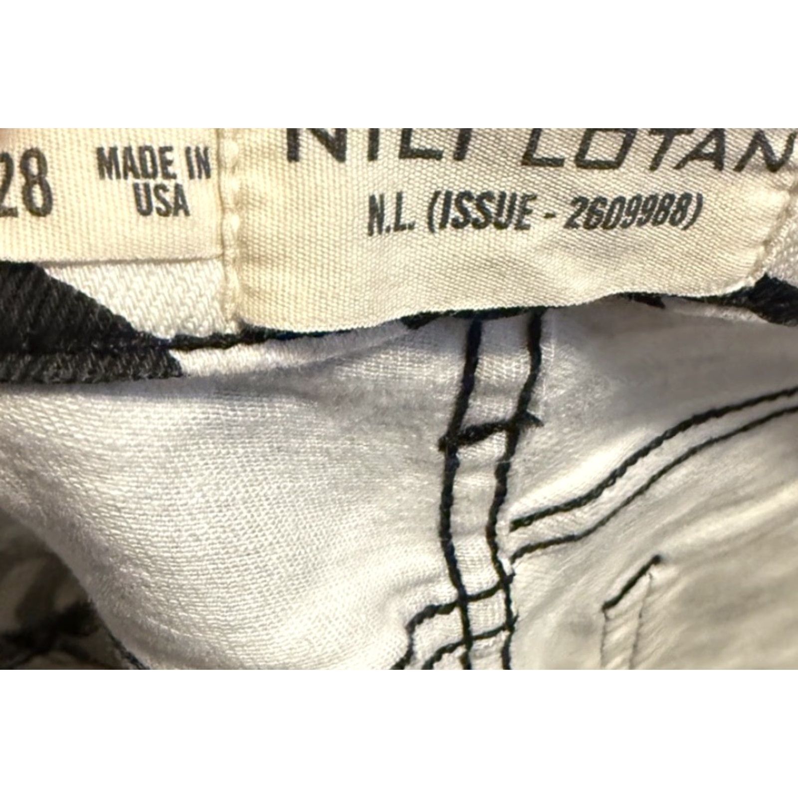 Nili Lotan NILI LOTAN JEANS Skinny WOMEN 28 29in 27in Zebra Print Mid Rise 5-Pocket USA Made Multicolor Black Ivory Designer Jeans Size 28" / US 6 / IT 42 - 8 Thumbnail