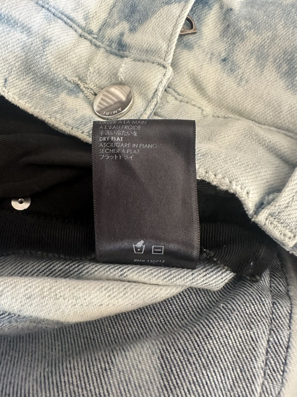 Amiri Trashed Cloud Indigo Jeans Amiri Sz 32 Size US 32 / EU 48 - 11 Thumbnail