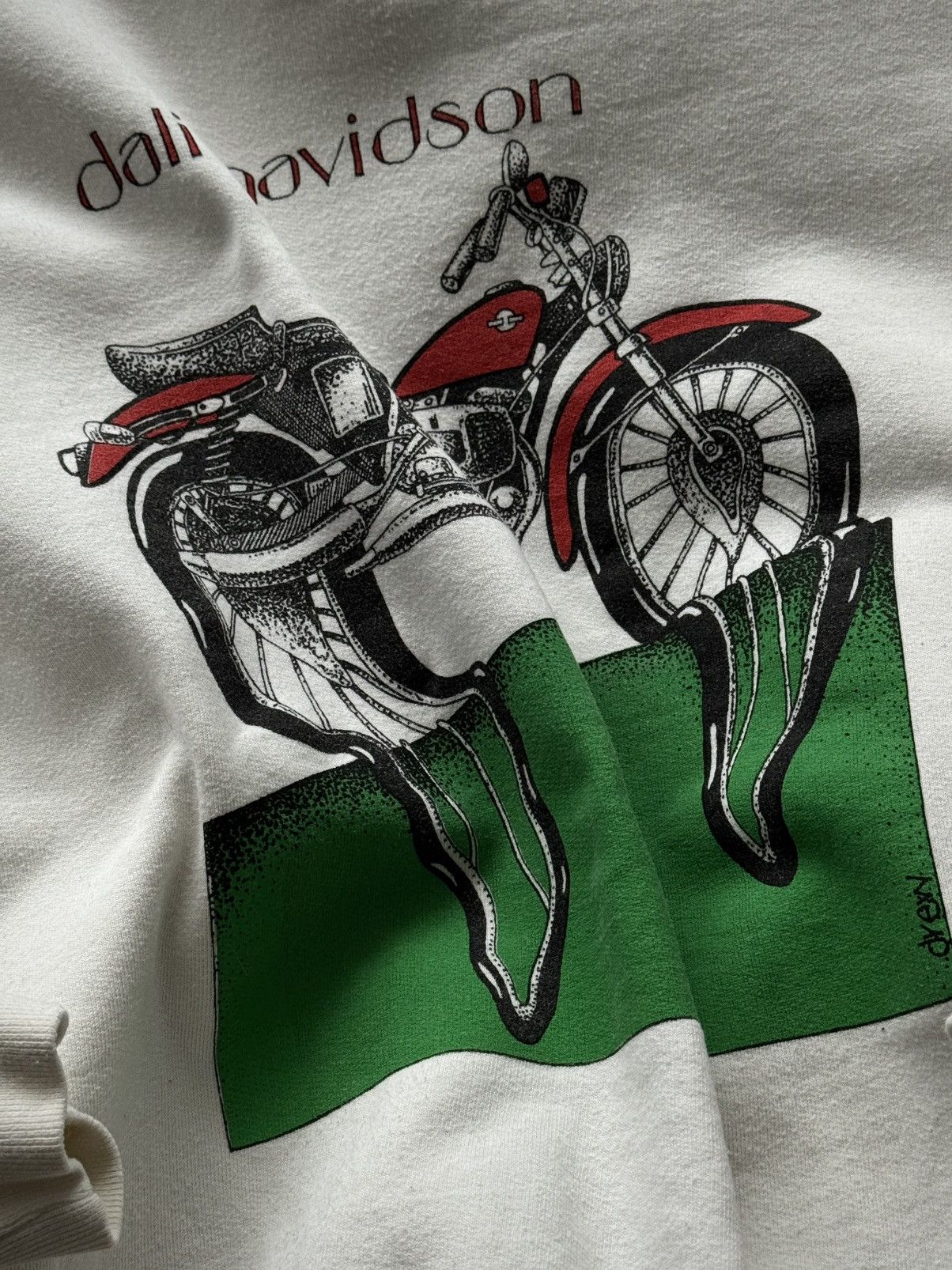 Vintage 1990s Vintage Simon Drew 'Dali Havidson' Art Sweatshirt Size US L / EU 52-54 / 3 - 2 Thumbnail
