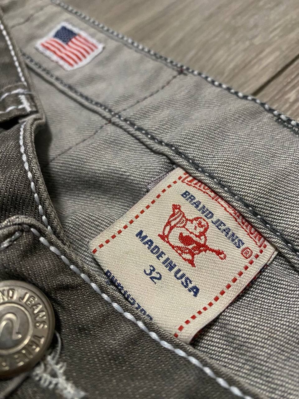 True Religion Vintage True Religion Denim Jeans Gray Fade Big Logo 32 Y2K Size US 32 / EU 48 - 7 Thumbnail