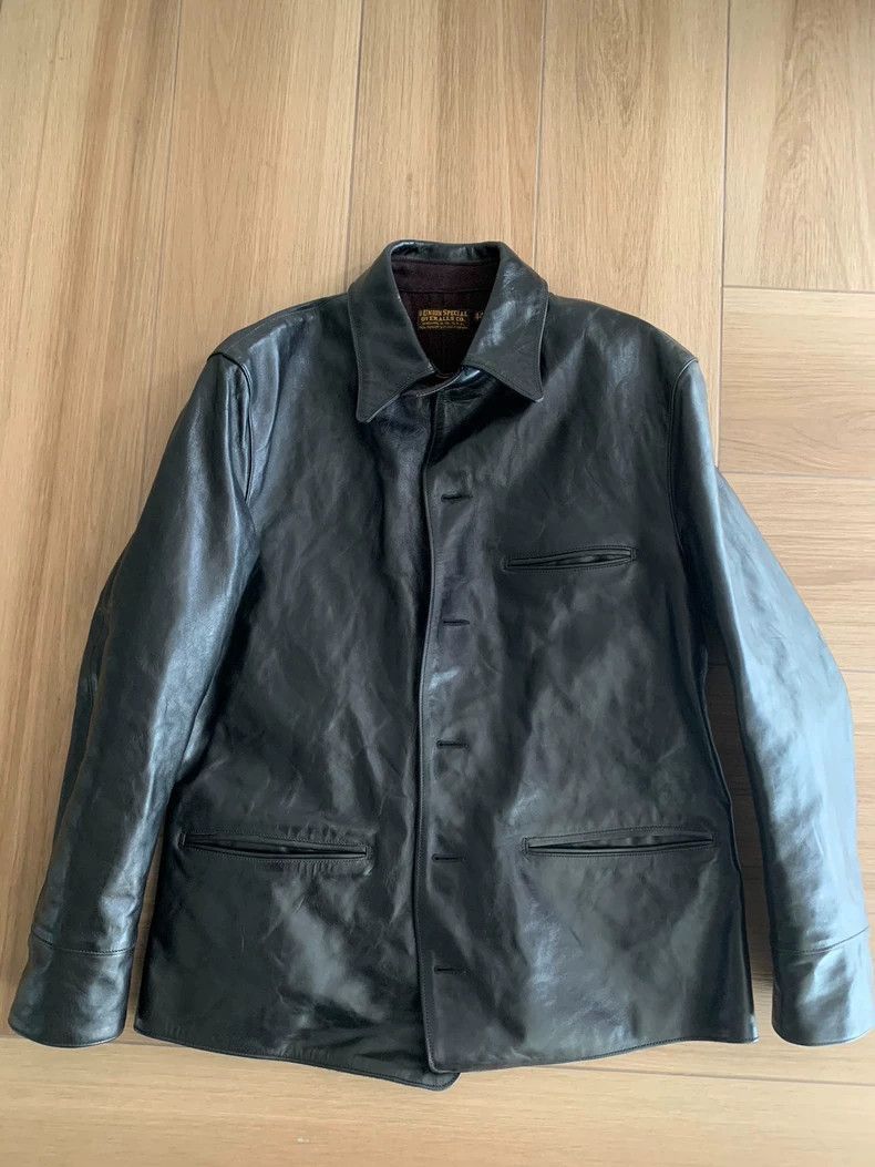 Freewheelers Freewheelers FREEWEELERS gate operator's horse leather jack Size US XXL / EU 58 / 5 - 1 Thumbnail
