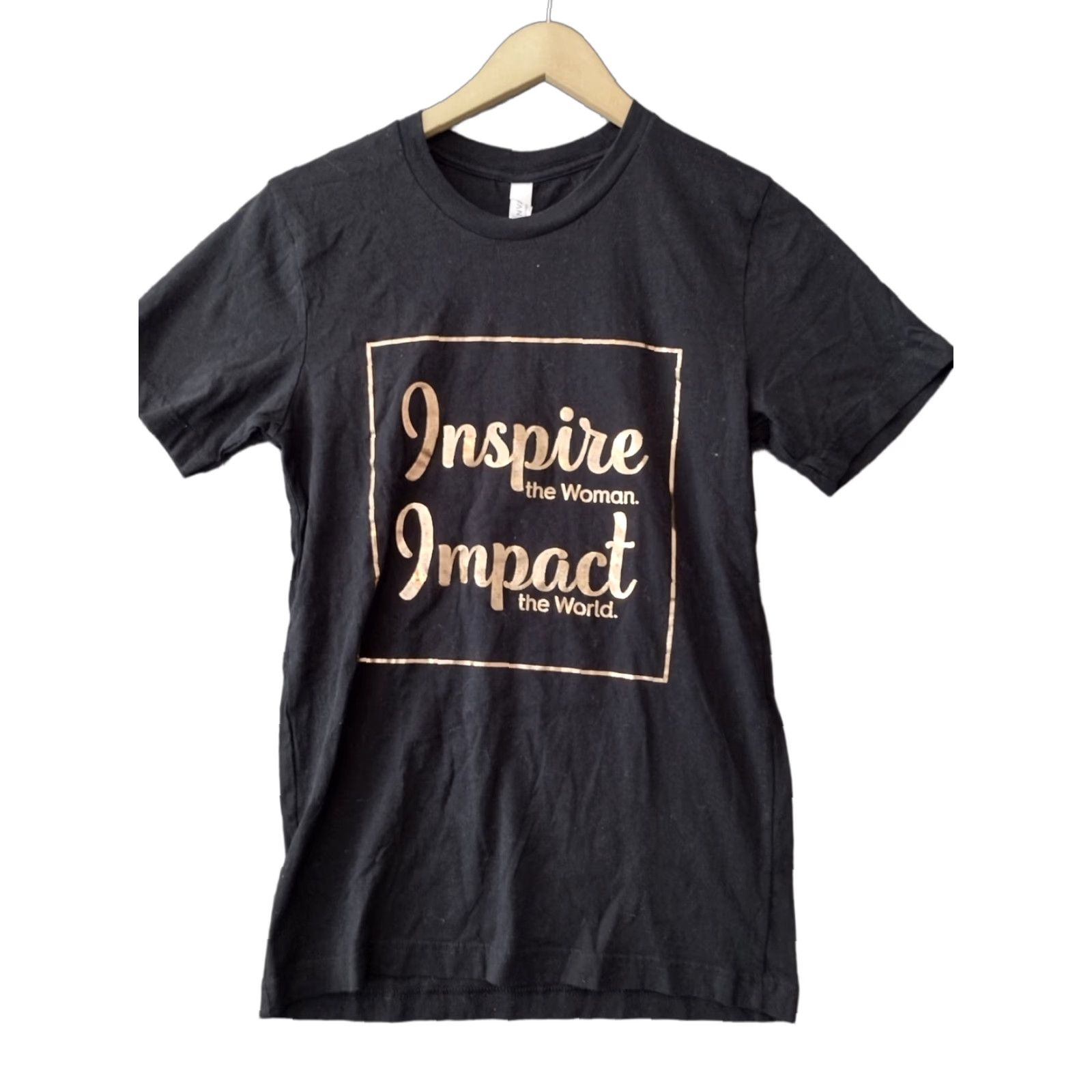 Vintage Inspire the Woman Impact the World Short Sleeve T-Shirt Unisex Black Size S Size US S / EU 44-46 / 1 - 1 Thumbnail
