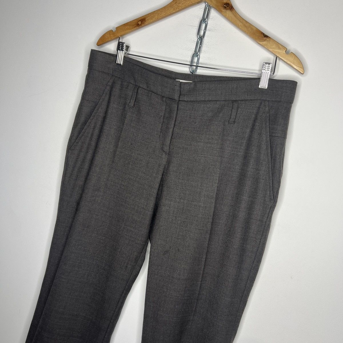 Brunello Cucinelli × Designer Brunello Cucinelli Gray Virgin Wool Trousers Size US 32 / EU 48 - 2 Thumbnail