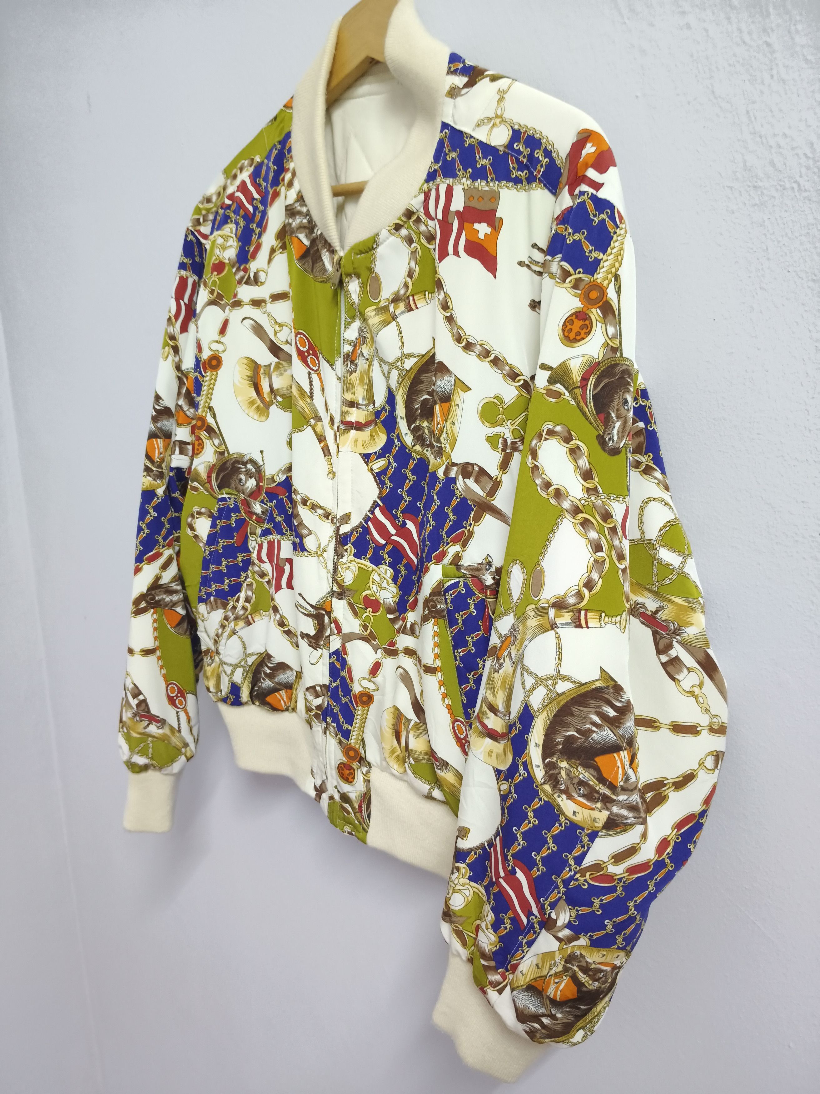 JUN MEN JUNMEN SILK REVERSIBLE BOMBER JACKET Size US M / EU 48-50 / 2 - 3 Thumbnail