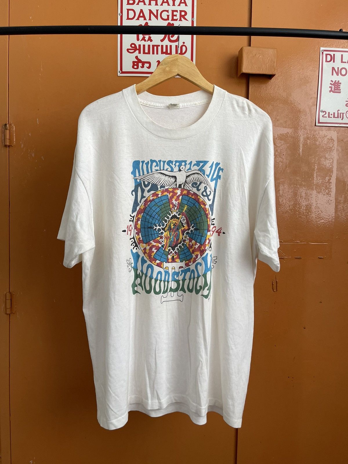 Band Tees × Vintage 1994 Woodstock Festival Concert Line Up T Shirt Size US XL / EU 56 / 4 - 2 Thumbnail