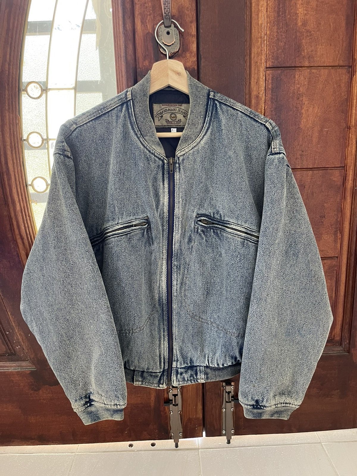 ジャケット・アウター armani jeans archive bomber jacket Giorgio Armani × Vintage Archive 80s Armani Jeans military bomber