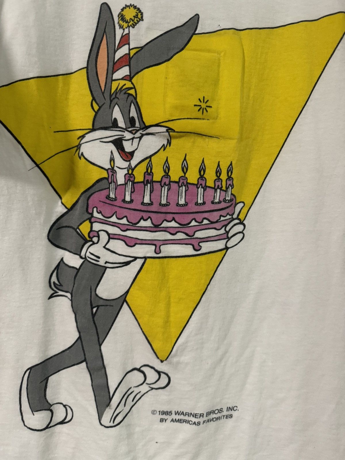 Vintage Vintage 1985 Looney Tunes Bugs Bunny Shirt Size L (Rare) Size M / US 6-8 / IT 42-44 - 2 Thumbnail