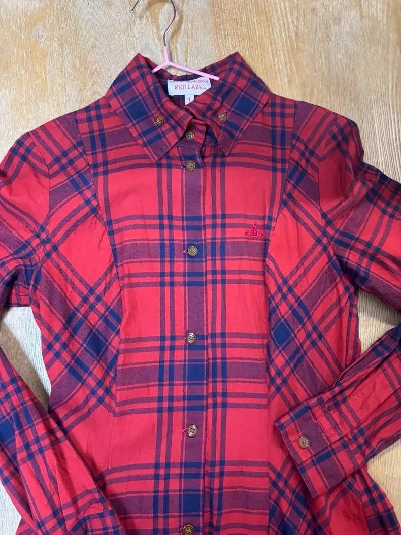 Vivienne Westwood Vivienne Westwood size1 Mid-old irregular plaid shirt skirt Size S / US 4 / IT 40 - 3 Thumbnail
