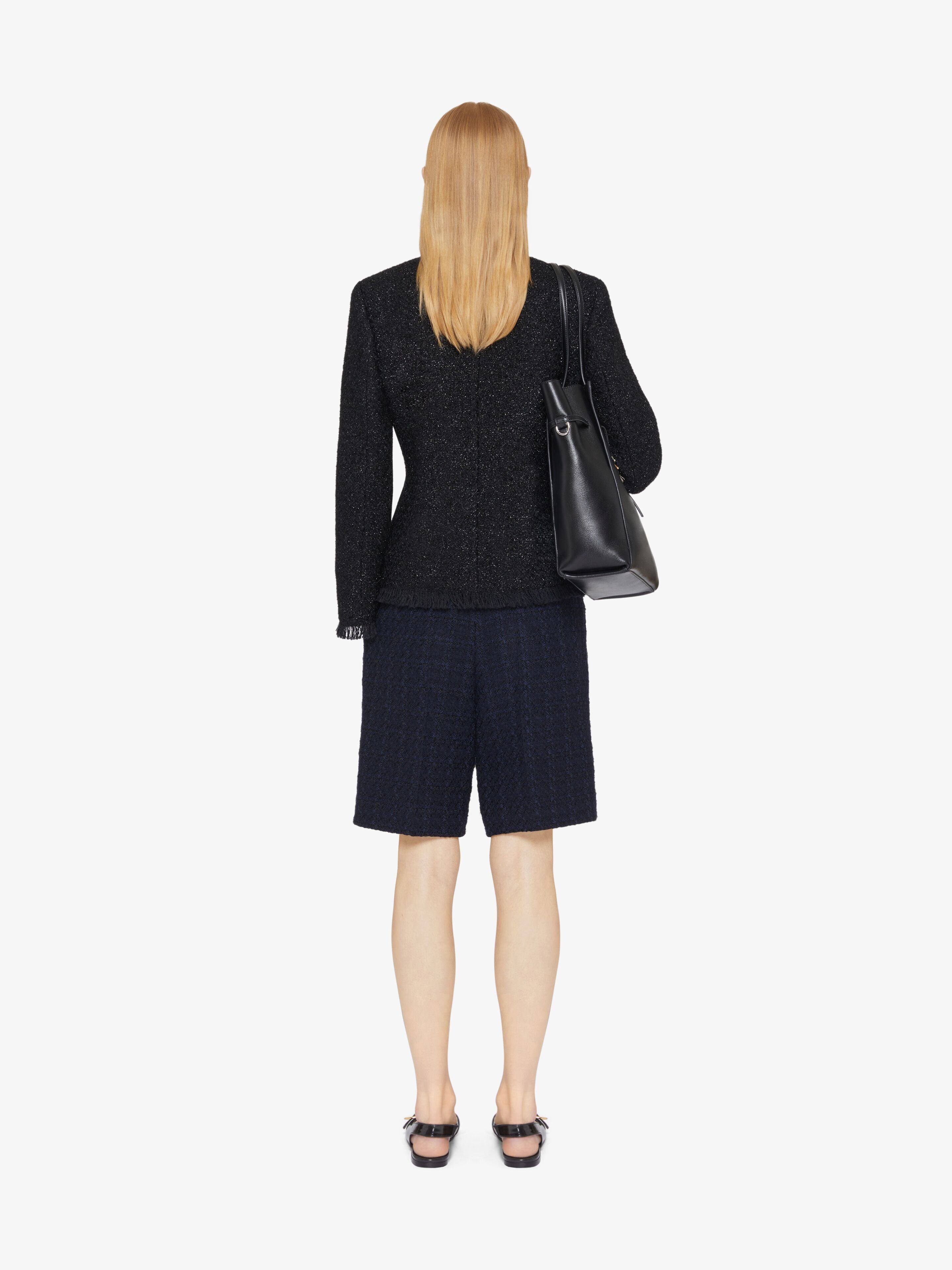 Givenchy o1w1db10326 Jacket in Tweed in Black Size XS / US 0-2 / IT 36-38 - 4 Thumbnail