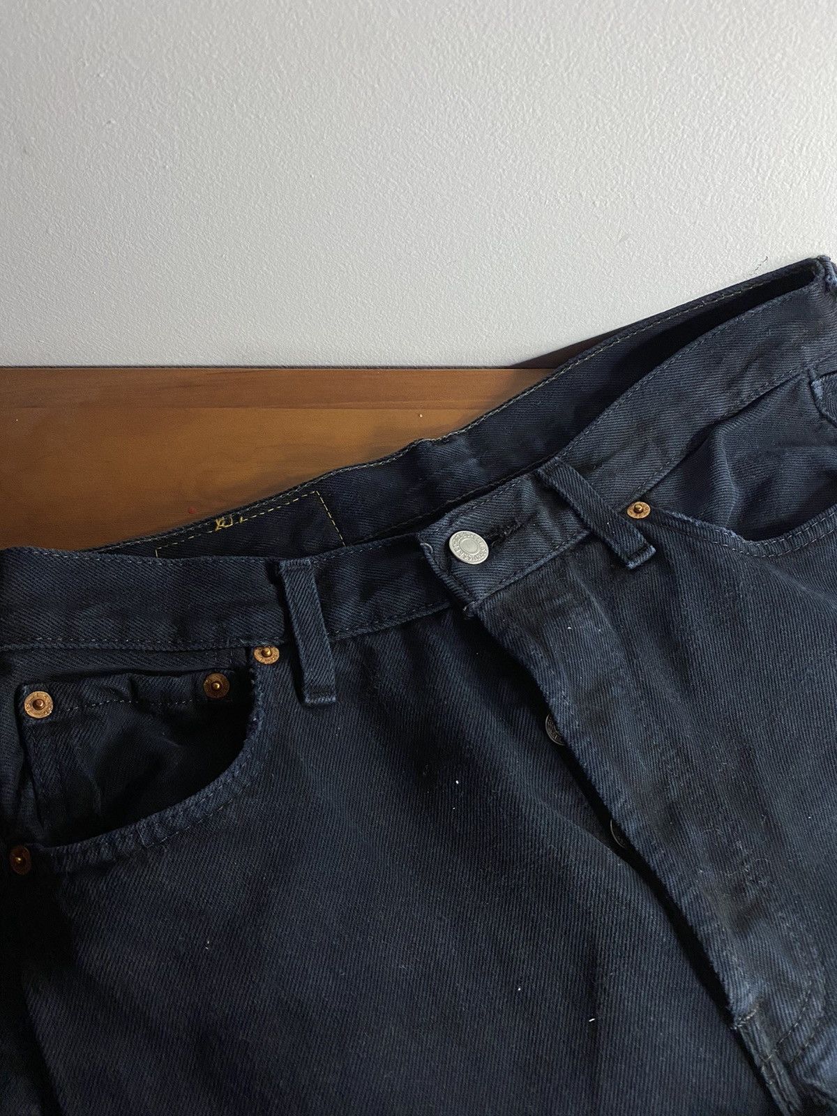 Levi's × Vintage Vintage 90s 501 Levi’s strauss co denim jeans rare 30 black Size US 30 / EU 46 - 3 Thumbnail