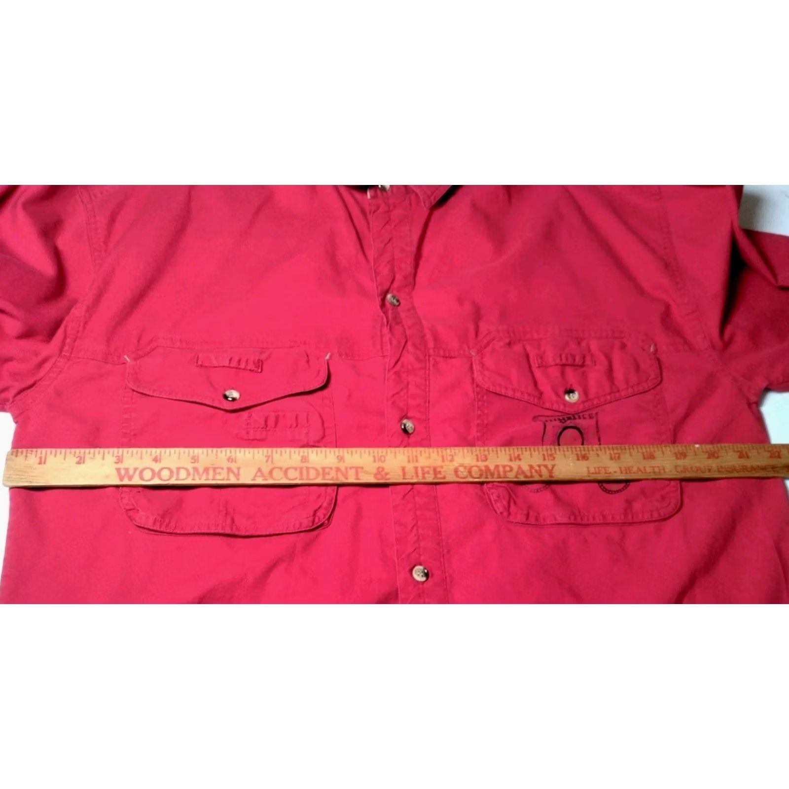 Vintage Gitano Mystirs Shirt Medium Red Button-Up Long Sleeve Vintage 1990s Retro Shirt Mens Size US M / EU 48-50 / 2 - 4 Thumbnail