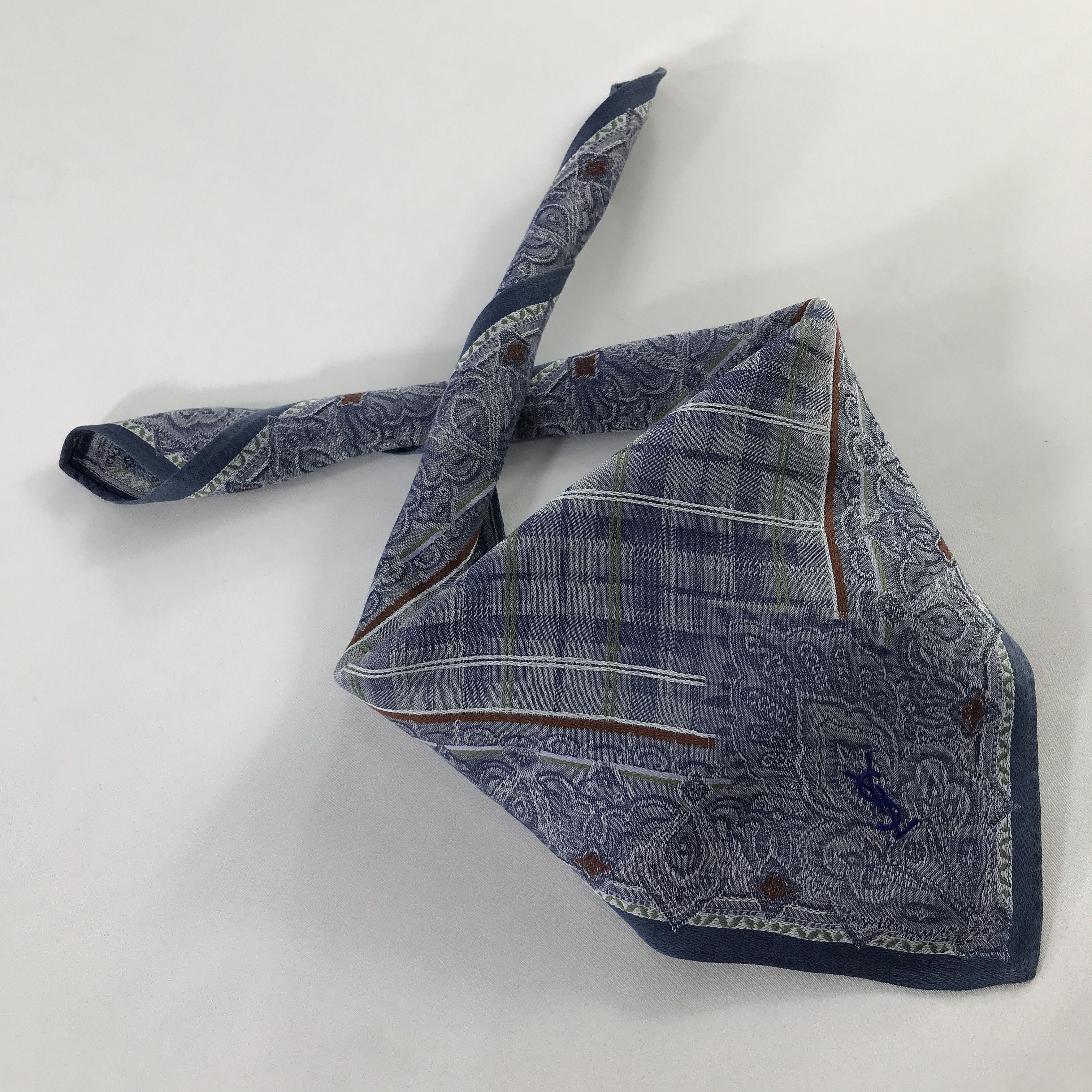Vintage × Yves Saint Laurent Yves Saint Laurent Bandana / Handkerchief /Neckerchief -S550 Size ONE SIZE - 4 Thumbnail