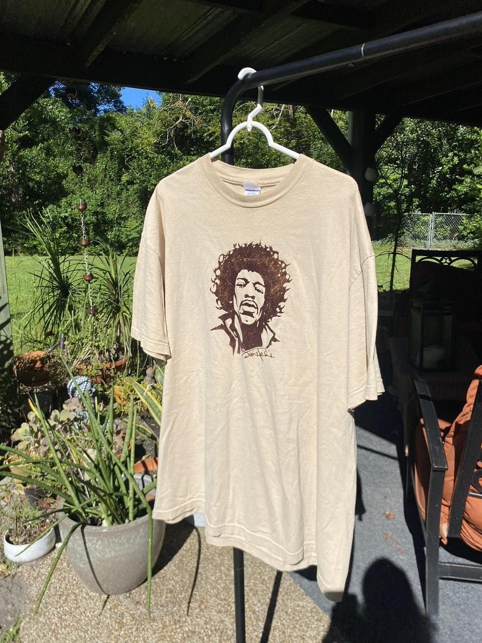 Jimi Hendrix 2004 Authentic Jimi Hendrix Velvet Cream Graphic Tee XXL Size US XXL / EU 58 / 5 - 3 Thumbnail