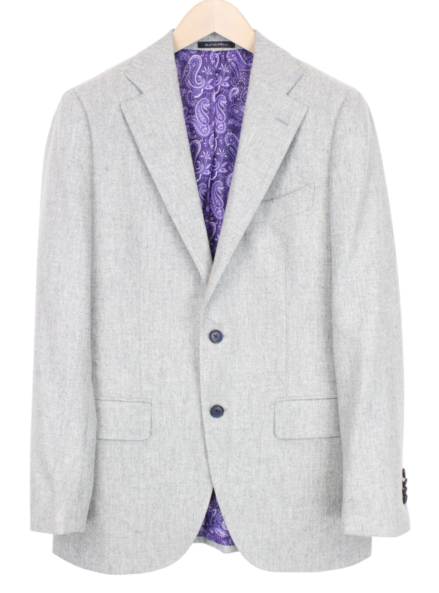 Suitsupply LA SPALLA UK38R Grey Wool 2 Piece Suit 67810 Size 38R - 2 Thumbnail