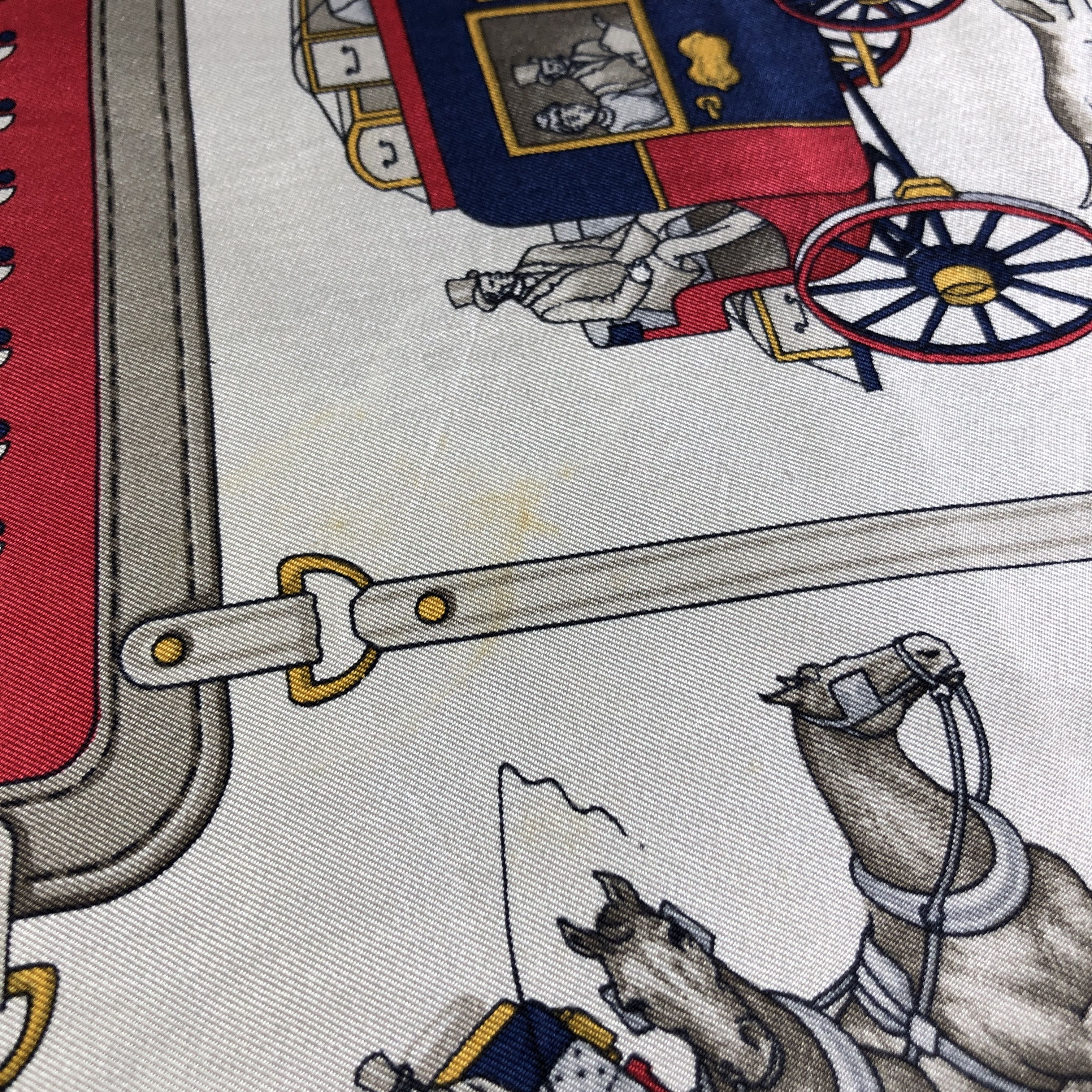 Japanese Brand Classic Carriage Hand Rolled Silk Scarf M1019 Size ONE SIZE - 10 Thumbnail