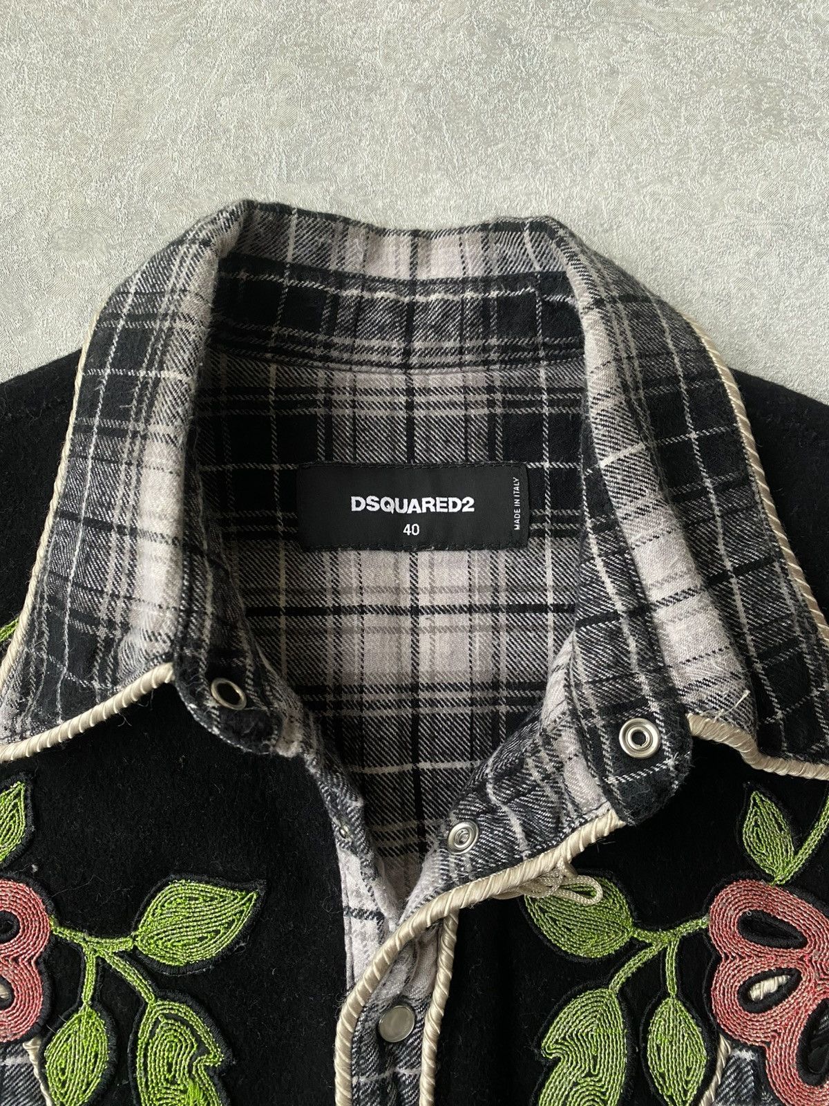 Dsquared2 RRP1335$ Dsquared2 Western Check Button Up Shirt Size S / US 4 / IT 40 - 7 Thumbnail