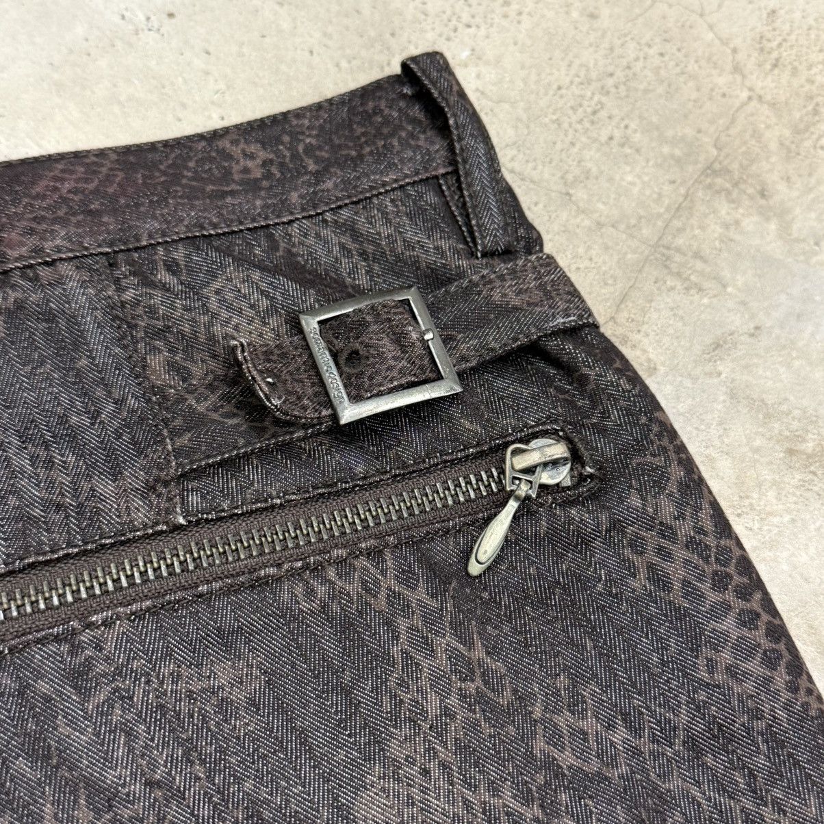 semanticdesign Wide Flare Y2K Semantic Design Snakeskin Tornado Style Pants Size US 30 / EU 46 - 17 Thumbnail