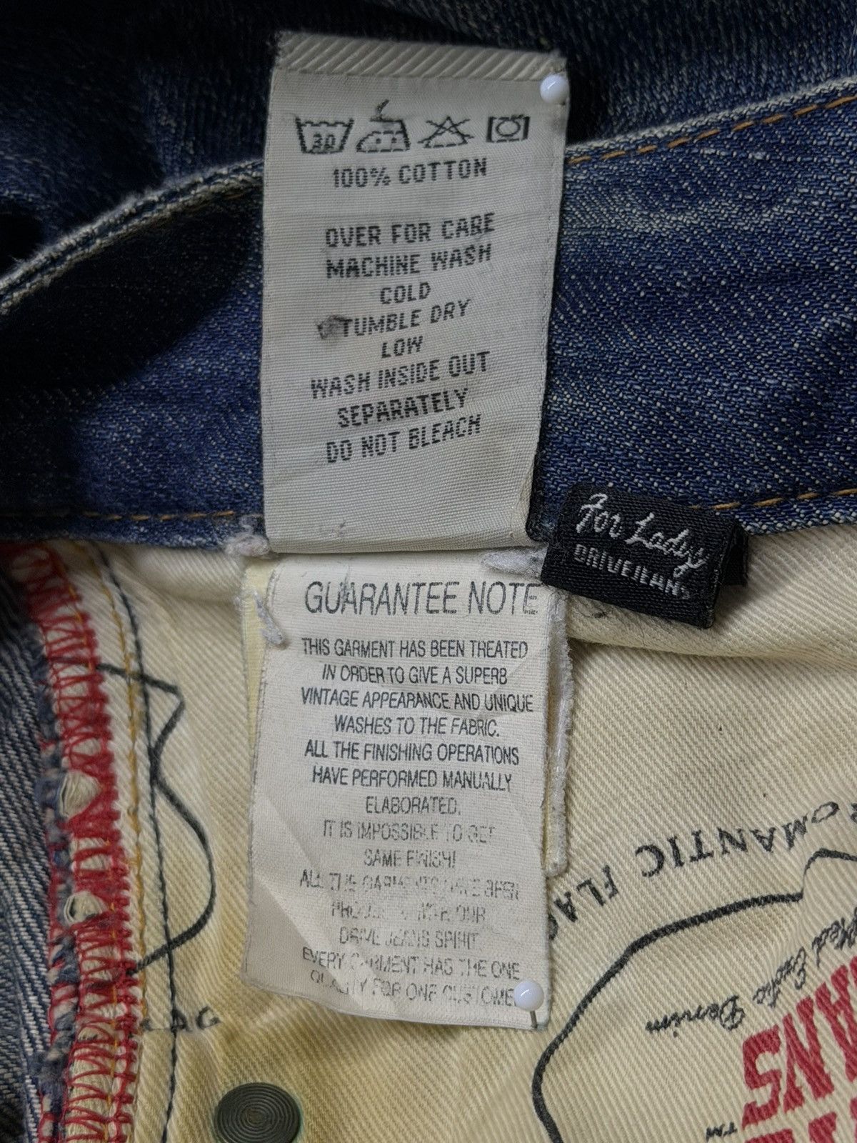 Japanese Brand Exotic Vintage Denim Drive Falcon 7.0 Limited Edition | W31 Size 31" - 14 Thumbnail