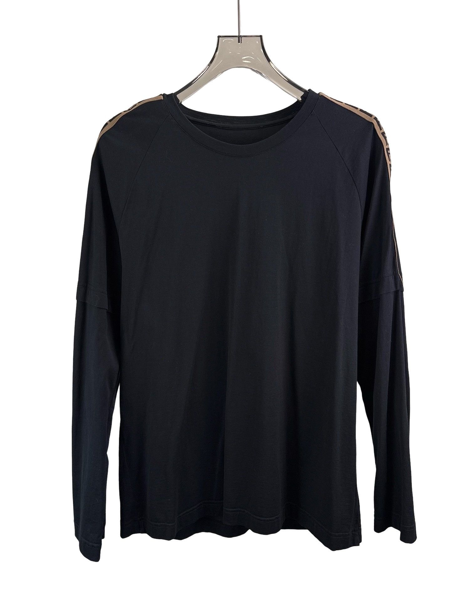 Fendi Fendi FF Logo Tape Layered Long Sleeve T-Shirt XXL Size US XXL / EU 58 / 5 - 1 Thumbnail