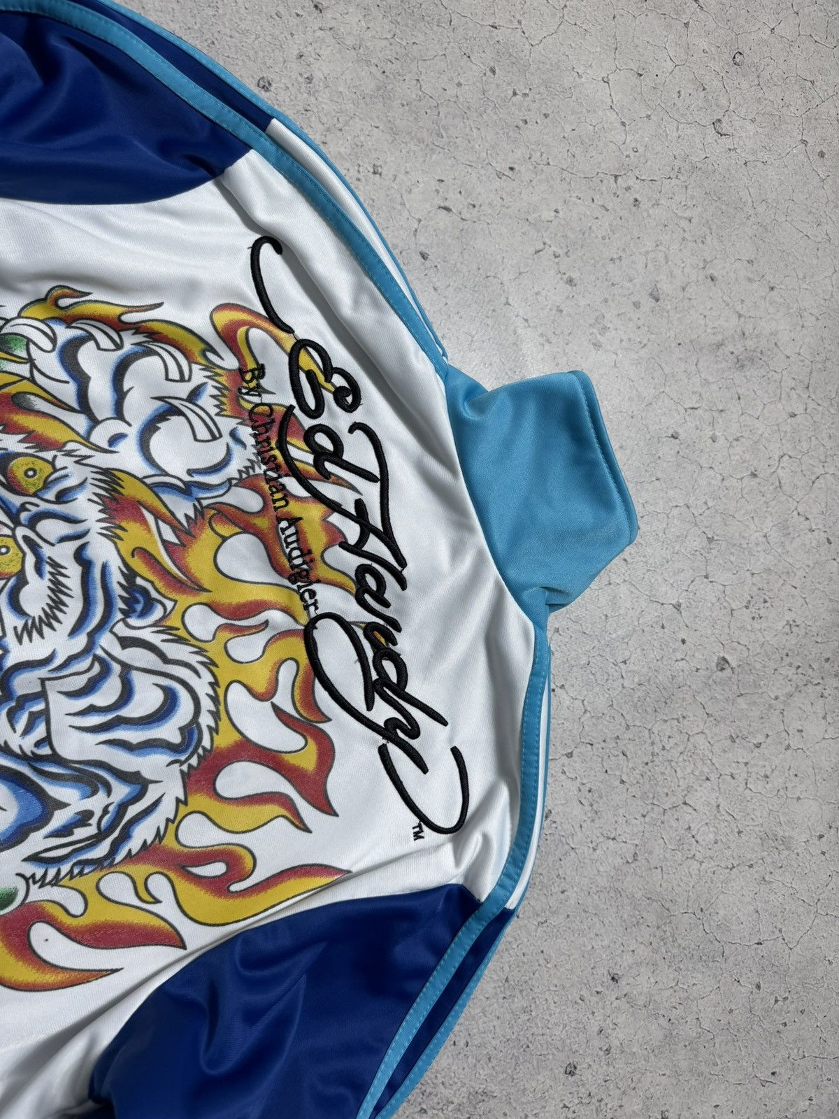 Ed Hardy Ed Hardy by Christian Audigier Big Logo Olympic Track Jacket Size US M / EU 48-50 / 2 - 9 Thumbnail