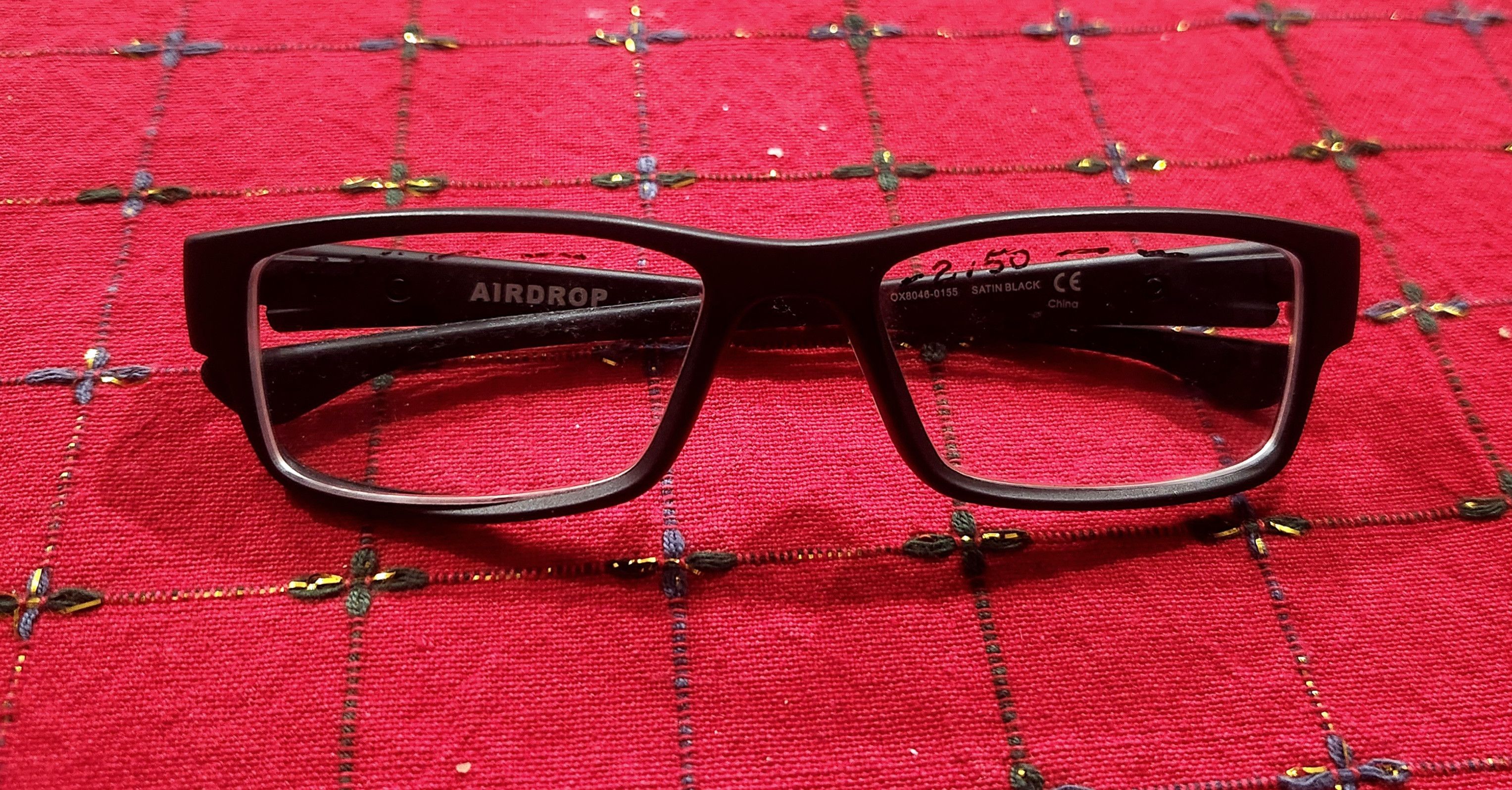 Oakley Oakley Airdrop OX8046-0155 Satin Black Rectangle Eyeglasse Size ONE SIZE - 6 Thumbnail