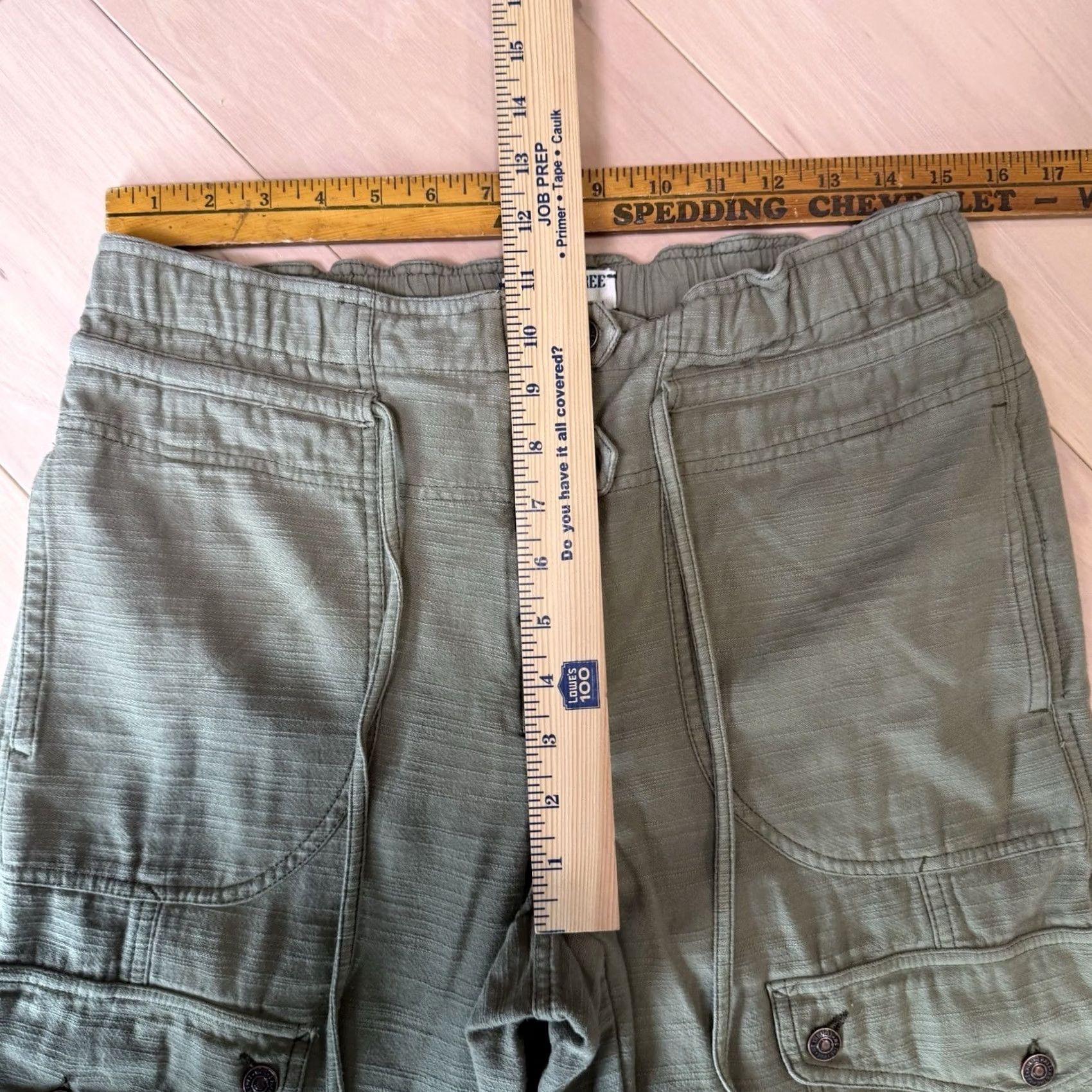 Free People Free People Tahiti Pull On Cargo Pants Women's Medium Green Wide-Leg Casual Pant Size 32" / US 10 / IT 46 - 7 Thumbnail