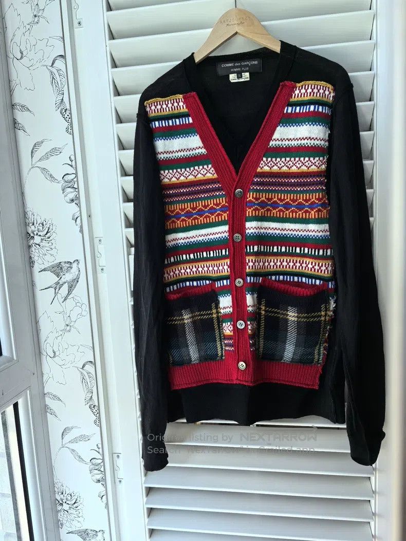 Comme des Garcons Comme Des Garcons Wool Patchwork Cardigan Size US M / EU 48-50 / 2 - 2 Thumbnail