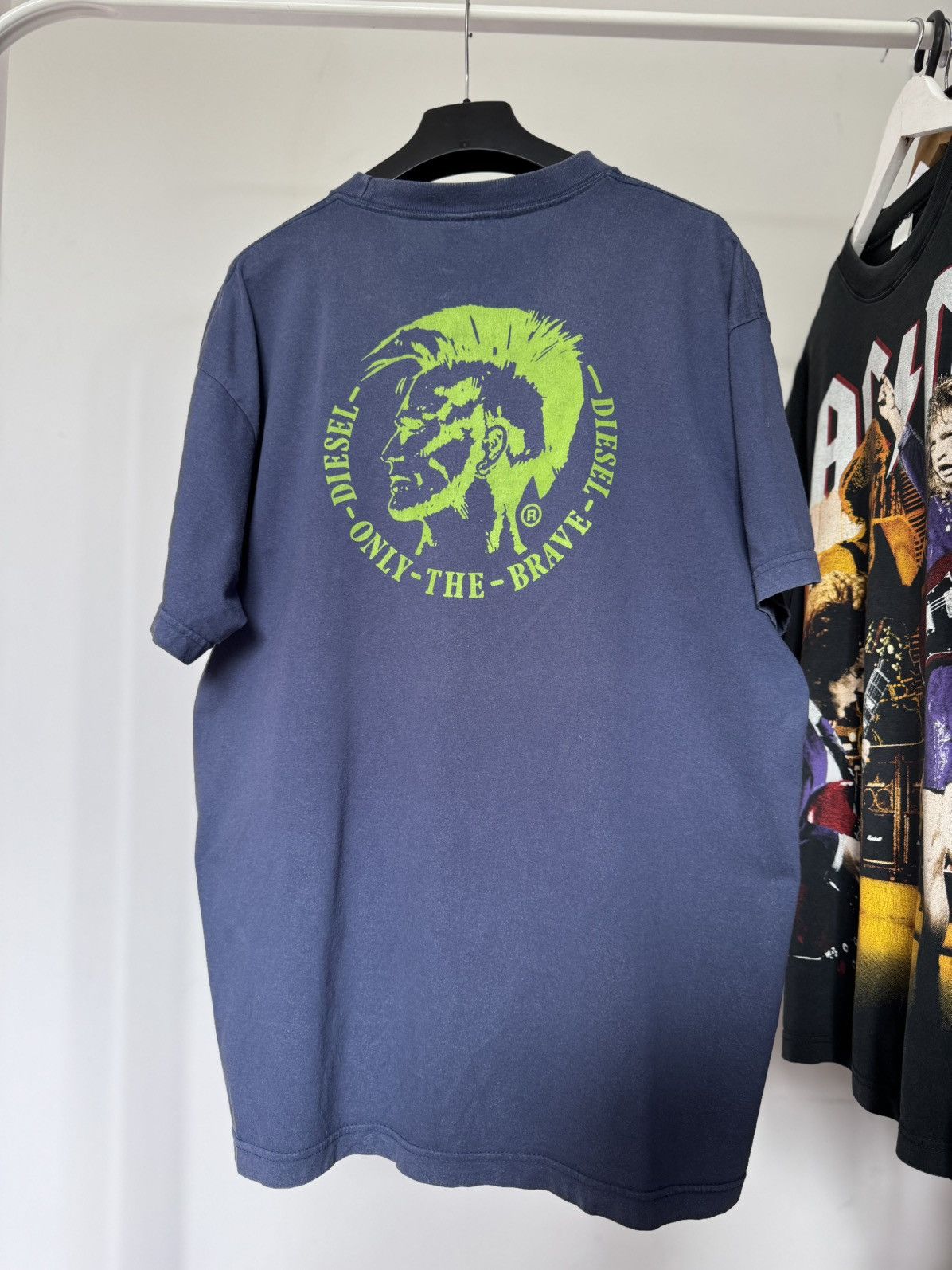 Diesel Vintage 90s Diesel Advertisement Logo Faded Heavy Tee Size US XL / EU 56 / 4 - 1 Thumbnail