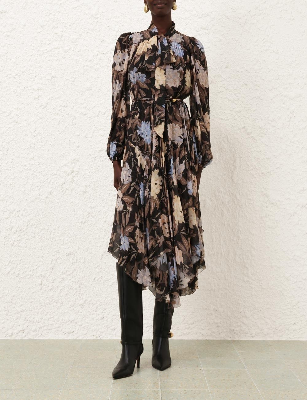 Zimmermann oc11z0825 Eden Handkerchief Dress in Multicolor Size XS / US 0-2 / IT 36-38 - 8 Thumbnail