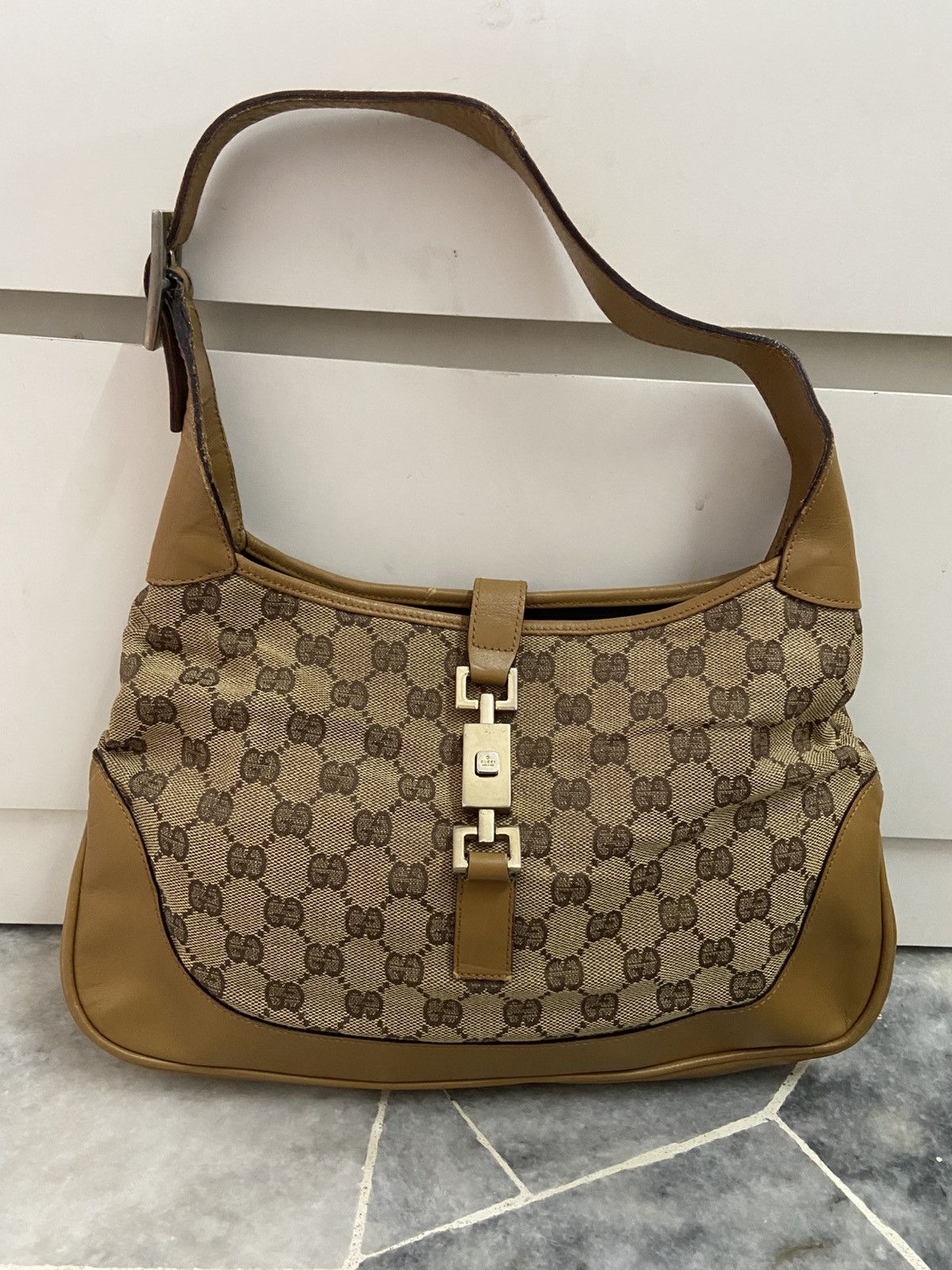 Gucci Gucci Gucci Vintage Jackie Bag in Brown Canvas and Leather Size ONE SIZE - 4 Thumbnail