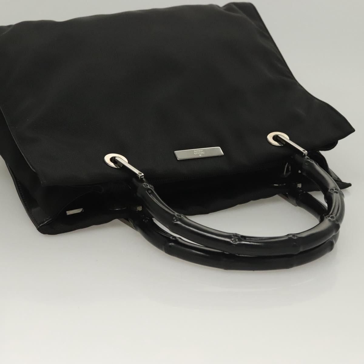Gucci GUCCI Bamboo Hand Bag Nylon Black Silver 002 002 Size ONE SIZE - 6 Thumbnail