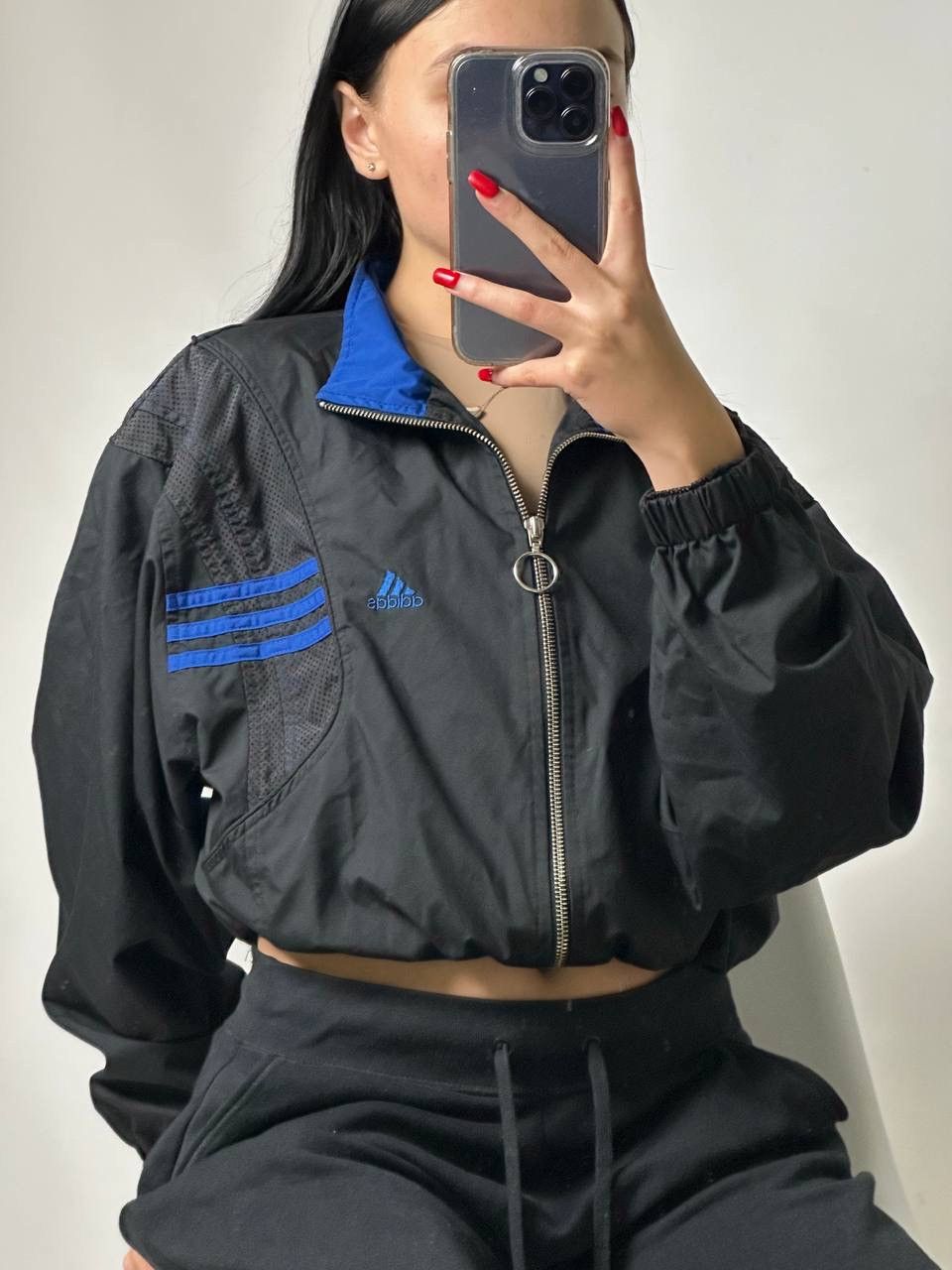Adidas Vintage 00s Adidas Rework Crop Track Jacket Size M / US 6-8 / IT 42-44 - 1 Thumbnail