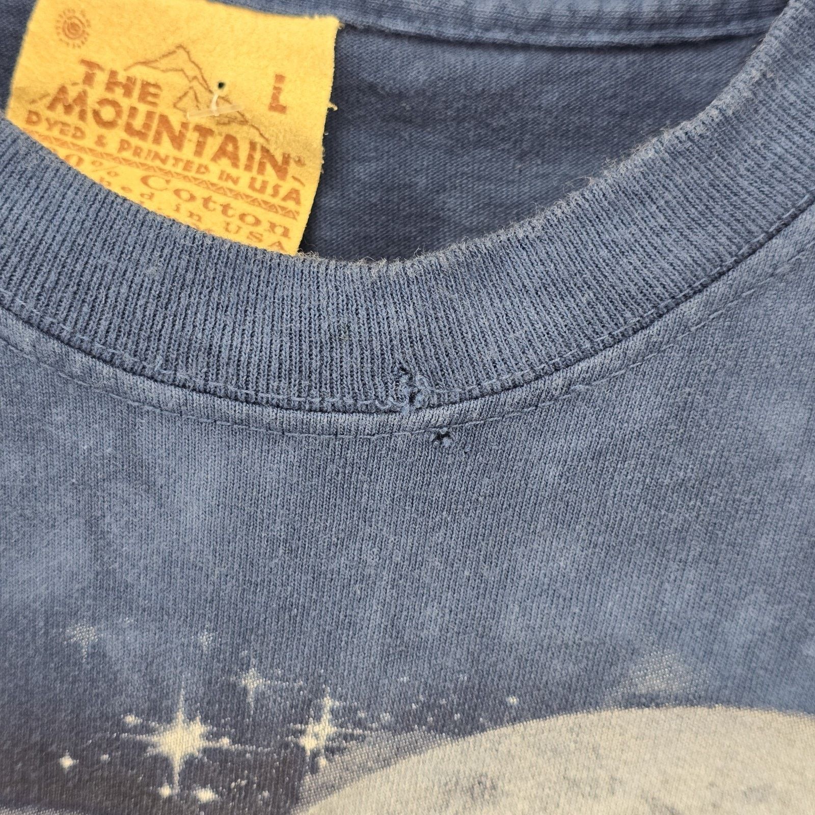 The Mountain Vintage The Mountain Wolf Howling Moon Shirt Large 2002 Y2K Size US L / EU 52-54 / 3 - 5 Thumbnail