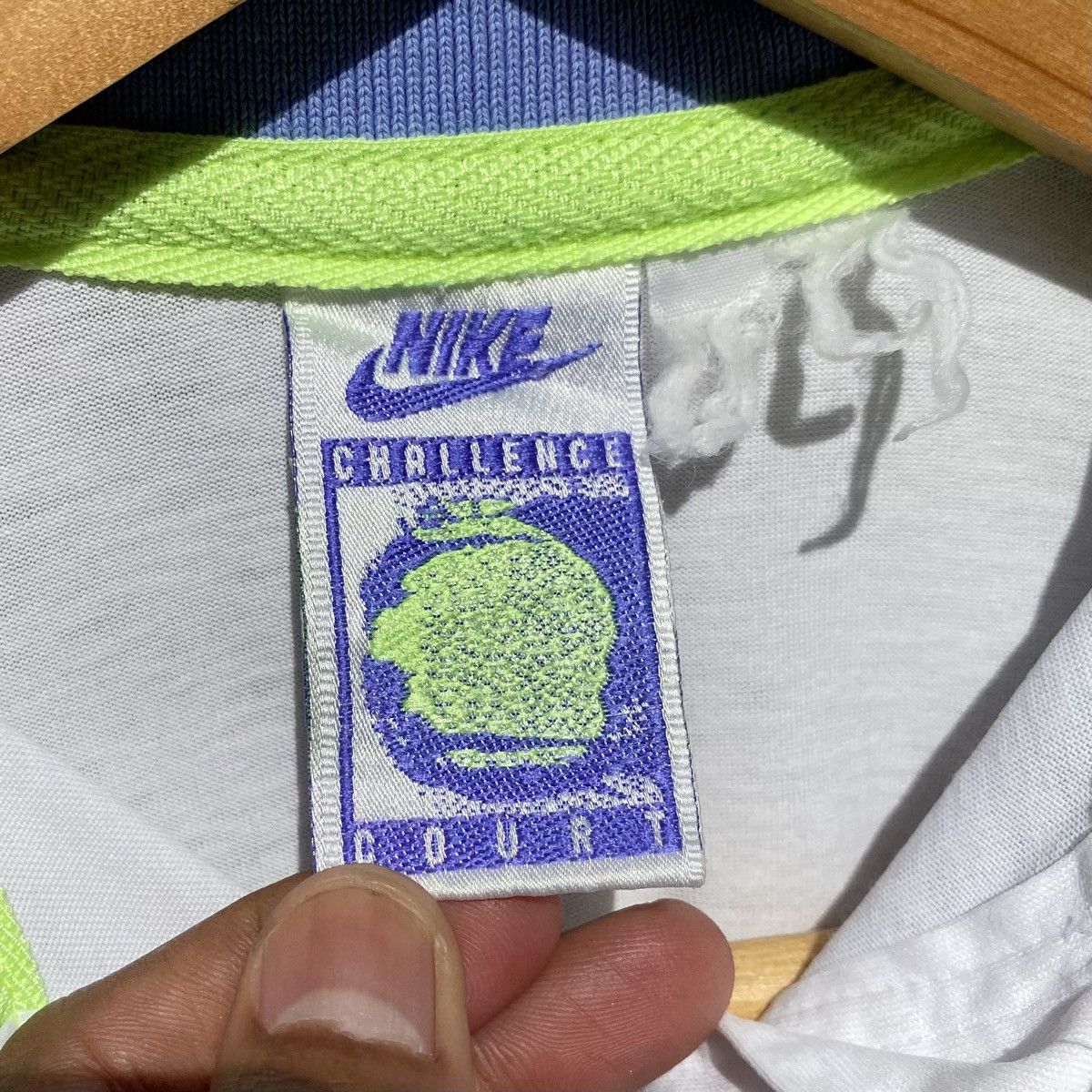Nike Vintage Nike Agassi Challence Court Polo Shirt Distressed Size US S / EU 44-46 / 1 - 15 Thumbnail