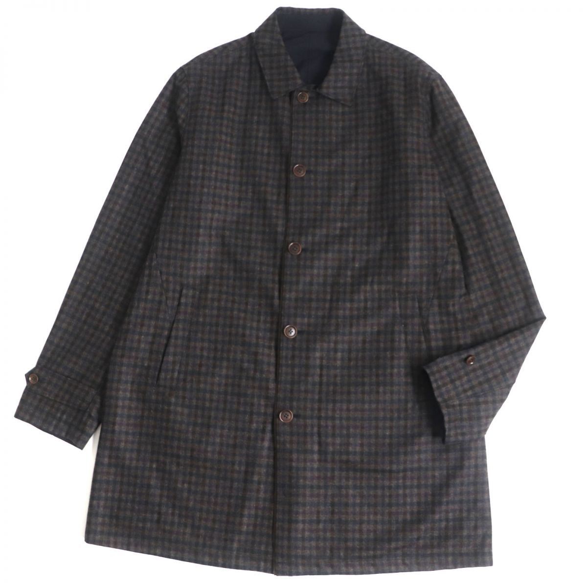 Other Other Loro Piana Coat Wool Coat Leather Outerwear Size ONE SIZE - 1 Thumbnail