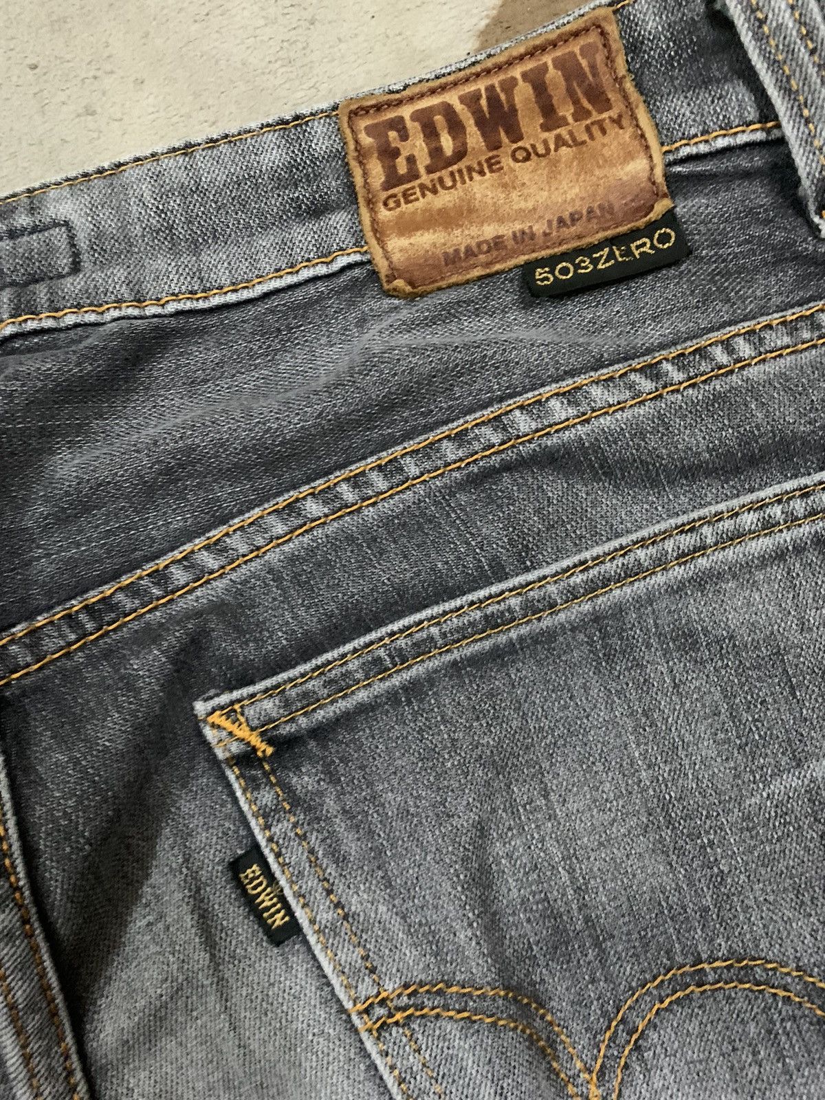 Edwin Vintage Edwin 503Zero Faded Baggy Distressed Grunge Jeans Size US 33 - 11 Thumbnail