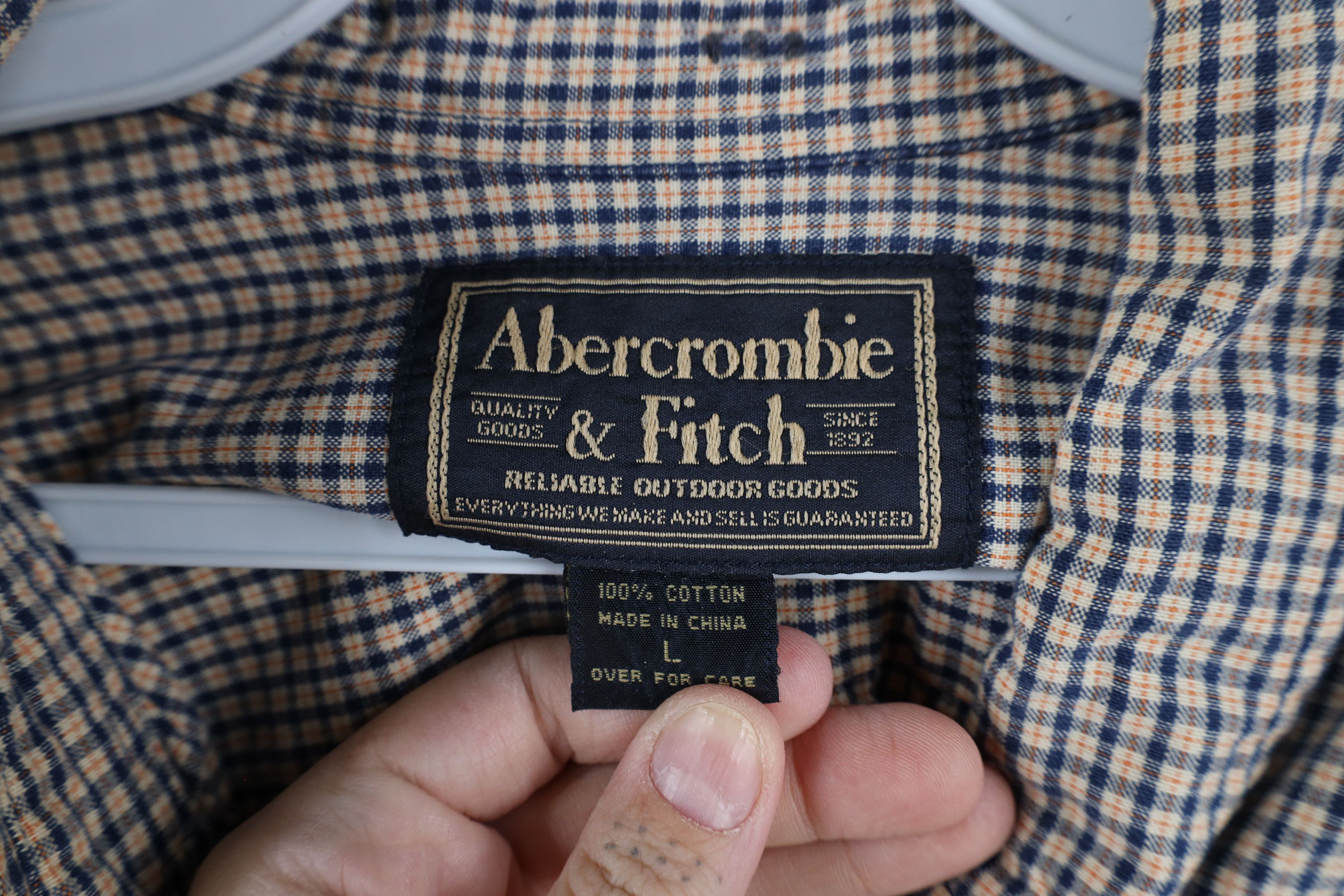 Abercrombie & Fitch × Vintage Vintage 90s Abercrombie & Fitch Collared Button Down Shirt Size US L / EU 52-54 / 3 - 7 Thumbnail