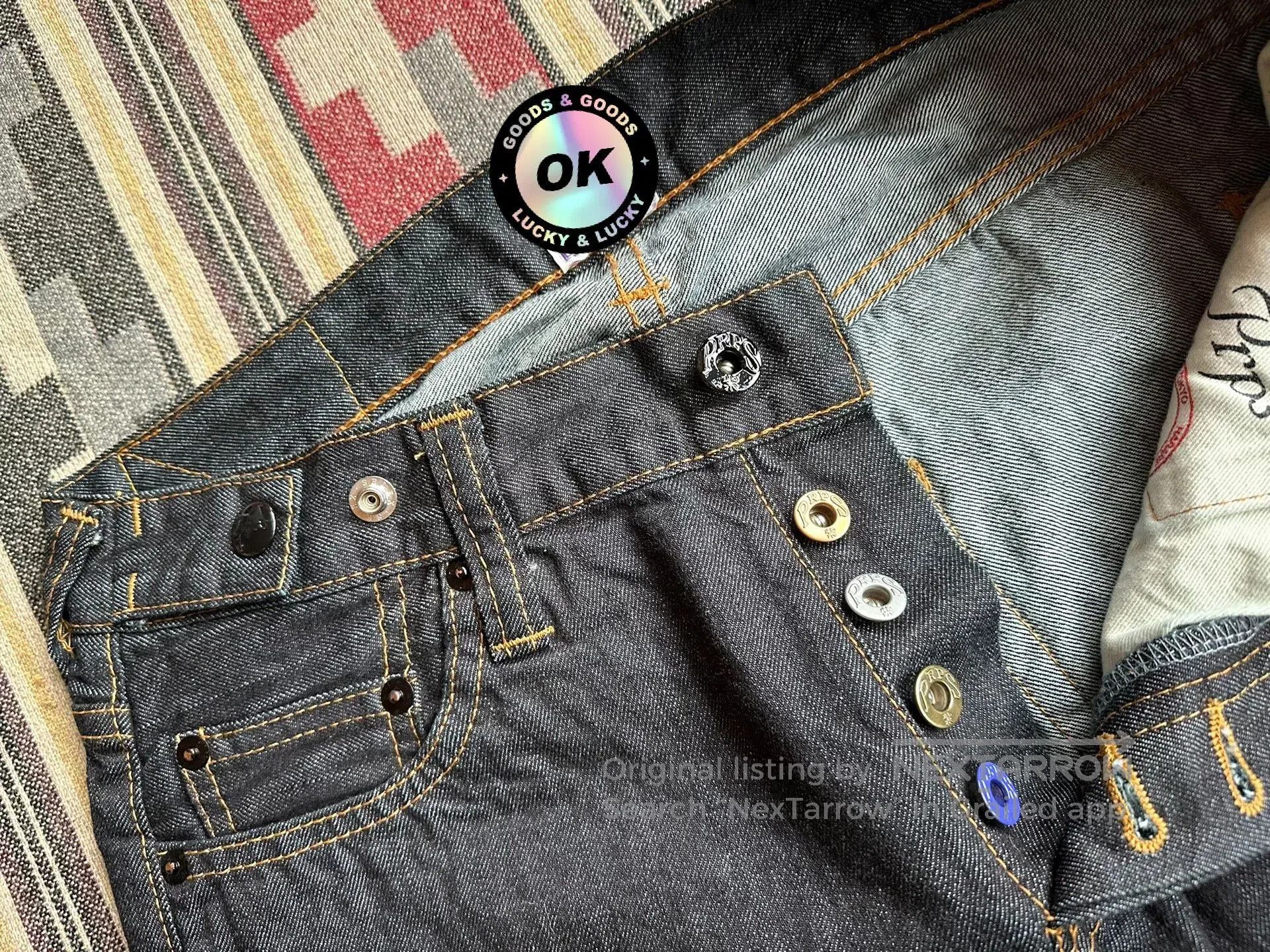 Prps vintage prps rinse denim jeans unisex. Size 24" / US 00 / IT 34 - 4 Thumbnail