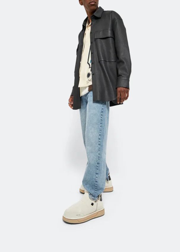 Amiri o1w1db10125 Malibu Boots in Off White/Black Size US 8 / EU 41 - 2 Thumbnail