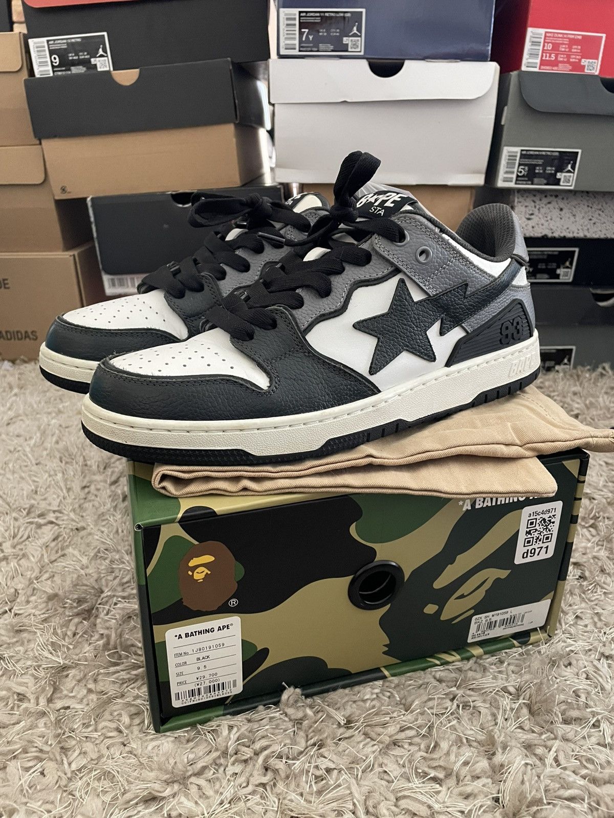 Bape Bape Sk8 Sta #5 M1 Black Size US 9.5 / EU 42-43 - 1 Thumbnail