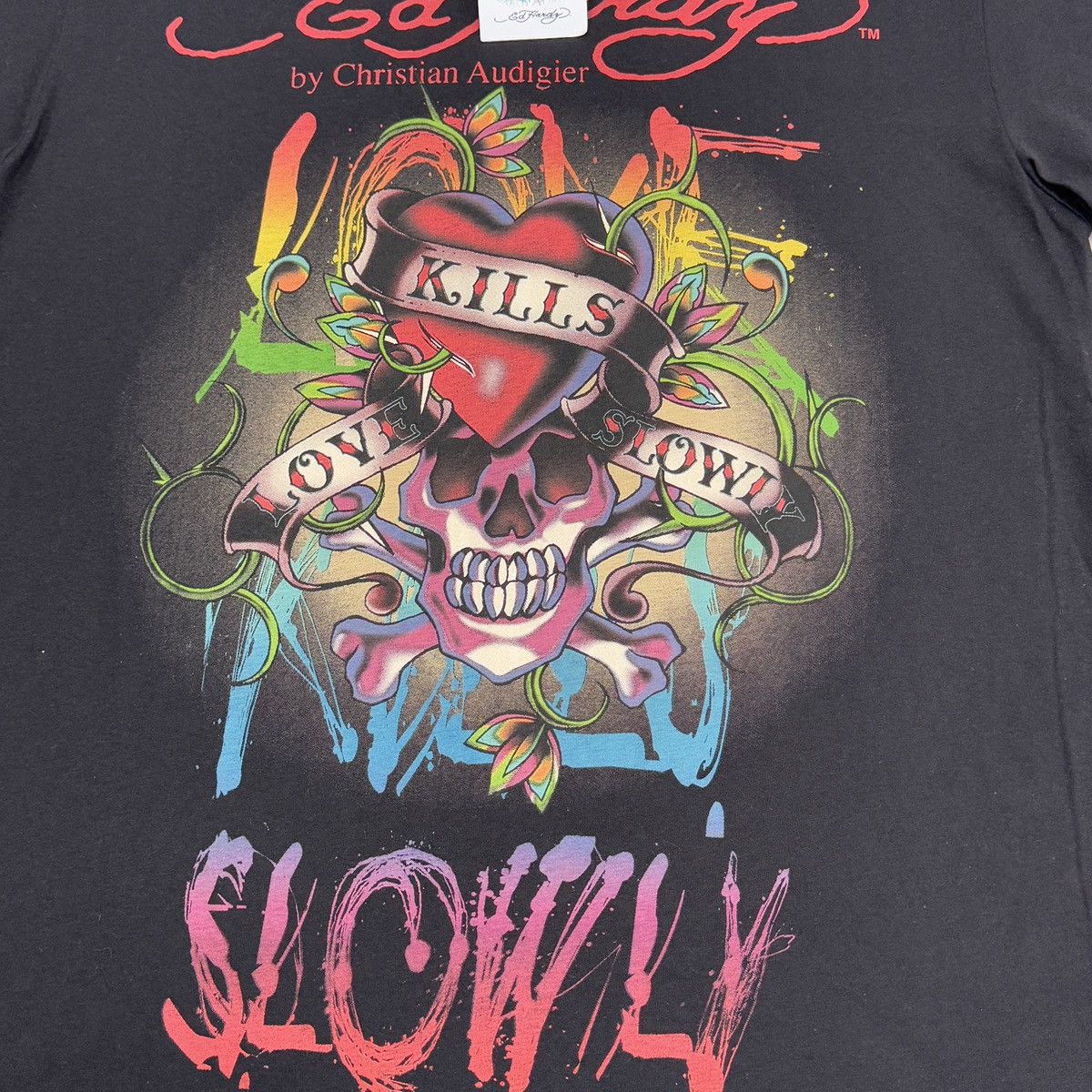 Ed Hardy Ed Hardy by Christian Audigier Tattoo Skull T-Shirt with Tag Size US XL / EU 56 / 4 - 6 Thumbnail