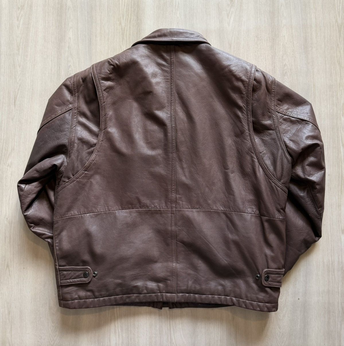 Roundtree & Yorke intage Roundtree & Yorke Leather Bomber Sz L Size US L / EU 52-54 / 3 - 9 Thumbnail