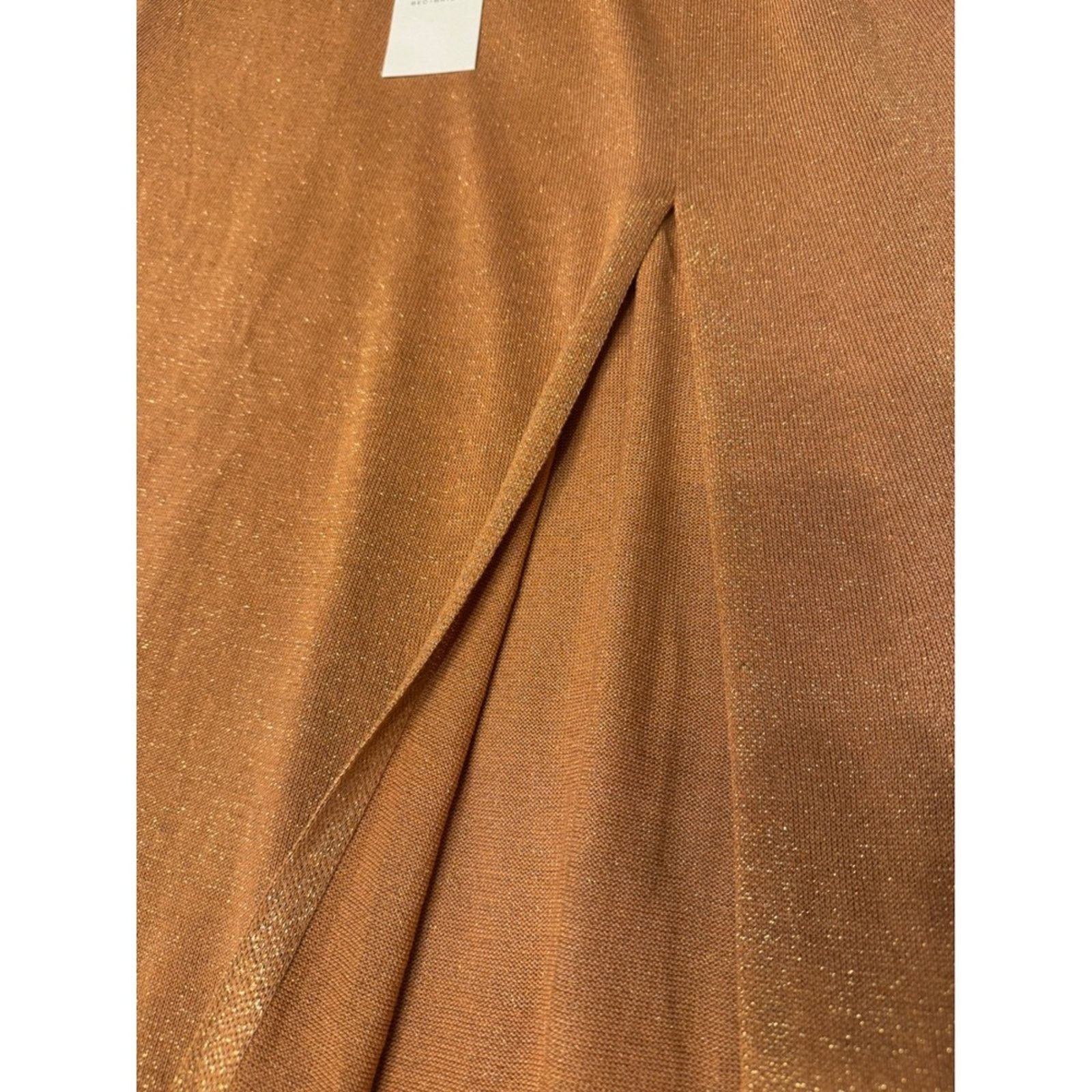 BEC + BRIDGE Bec Bridge Indya Knit Maxi Skirt Desert Sun Gold Shimmer S Size 27" / US 4 / IT 40 - 10 Thumbnail