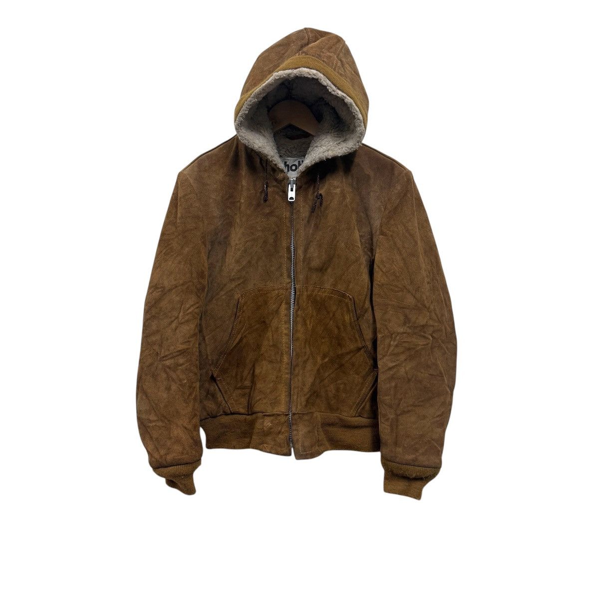 Schott Vintage Schott Suede Hooded Jacket shearling sherpa Size US M / EU 48-50 / 2 - 2 Thumbnail
