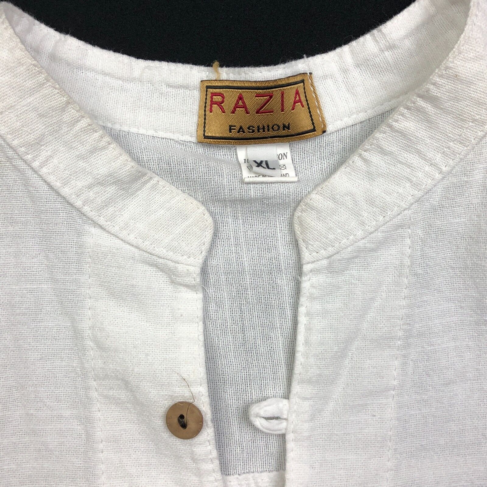 Vintage Razia Fashion 1/4 Embroidred Lightweight Shirt Top Size XL Size US XL / EU 56 / 4 - 4 Thumbnail